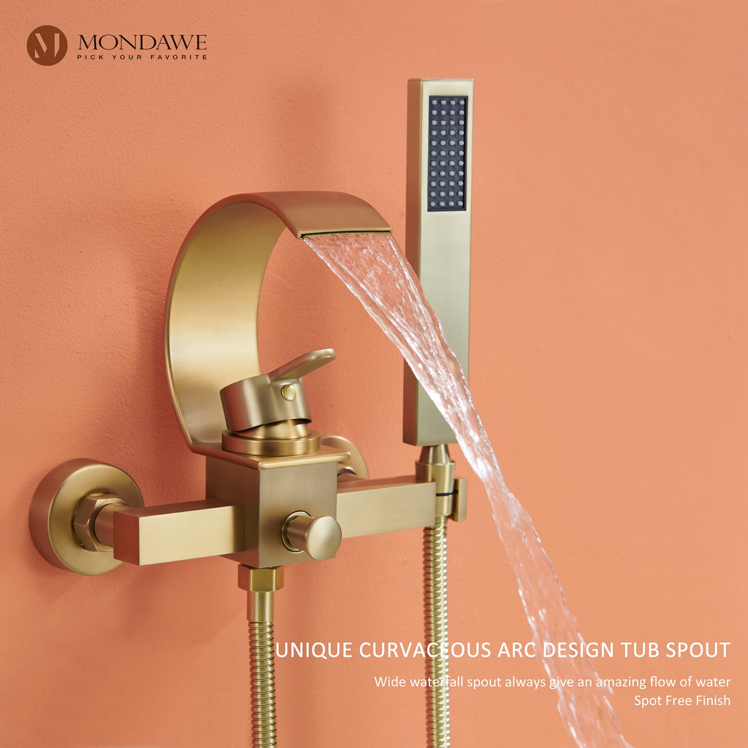 Mondawe WF-5525-BG Roman-Tub-Faucets - View #5