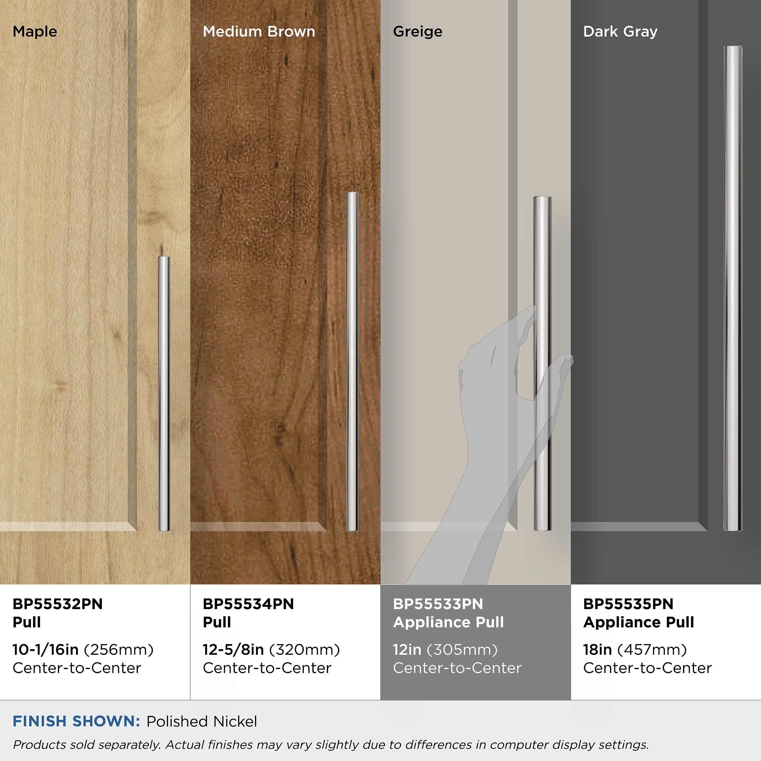 Amerock BP55533PN Cabinet-Pulls - View #6