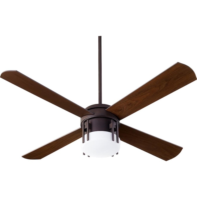 Oiled Bronze Indoor Ceiling Fan, Mission Style Ceiling Fan With Light