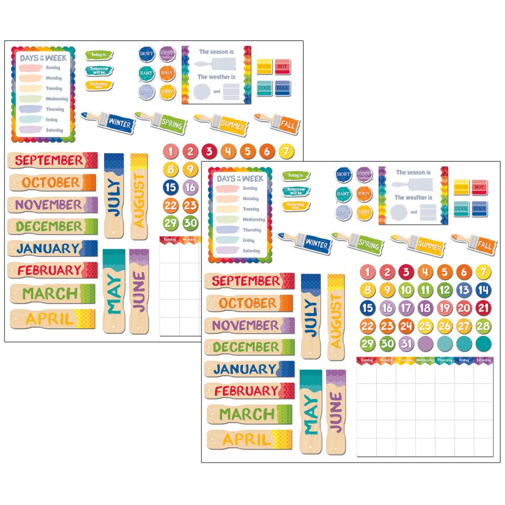 Creative Teaching Press Painted Palette Calendar Bulletin Board Set, 2