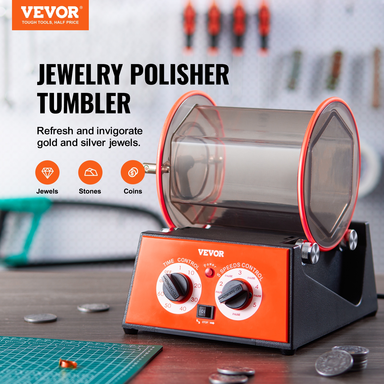 VEVOR WSPGJCSSDK5KG4QEZV1 Corded-Polishers - View #3