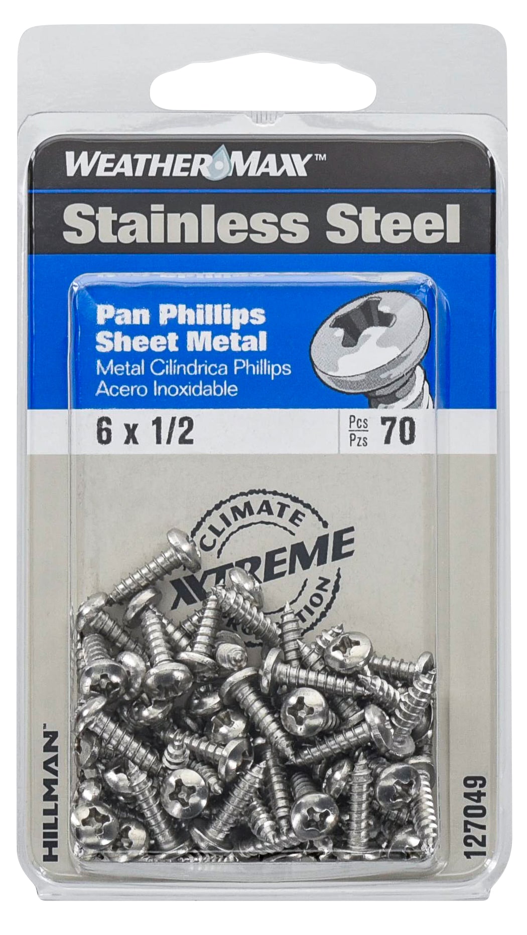 Hillman #6 x 1/2-in Phillips-Drive Sheet Metal Screws (70-Count) in the  Specialty Screws department at