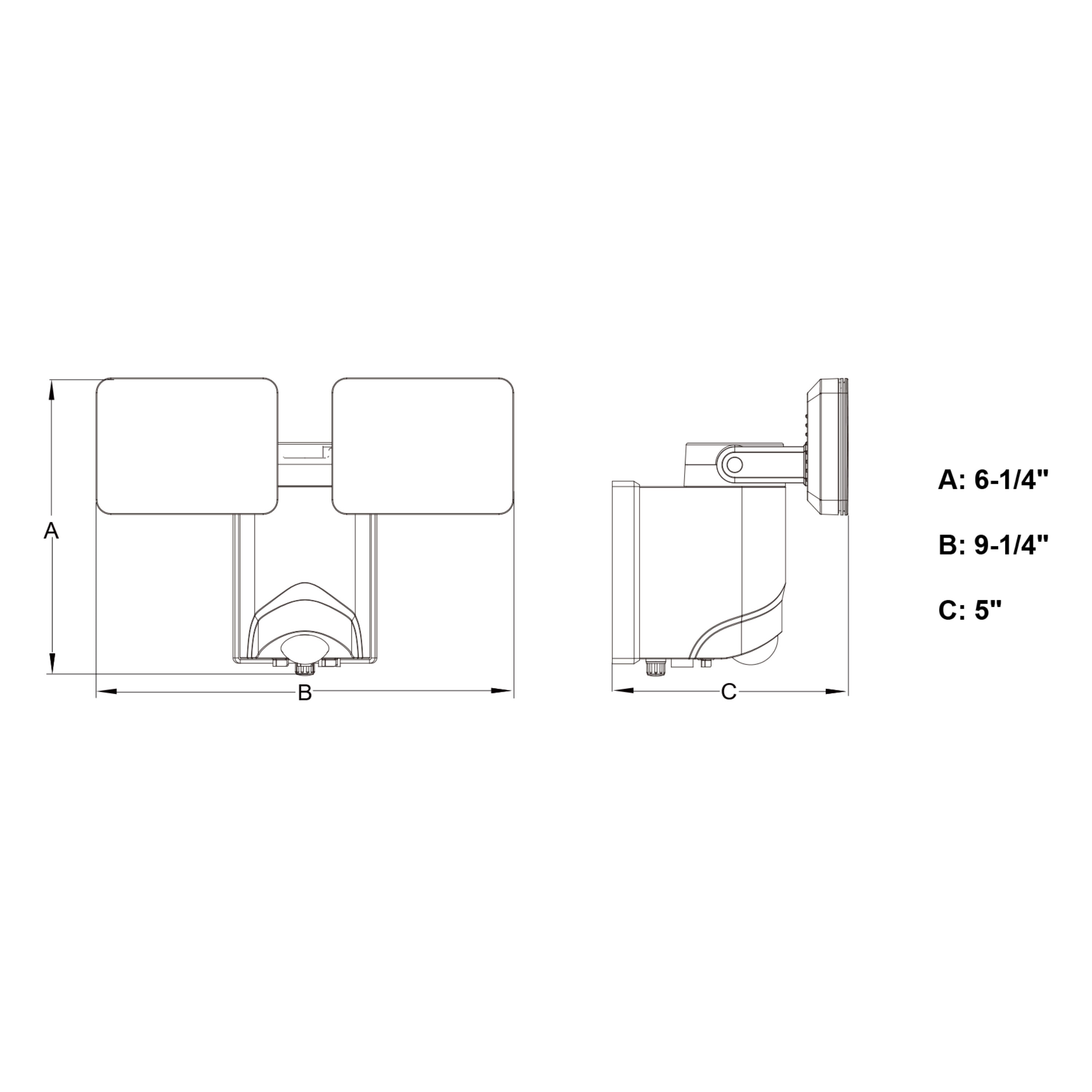 Cascadia T0672 Motion-Activated-Floodlights - View #2