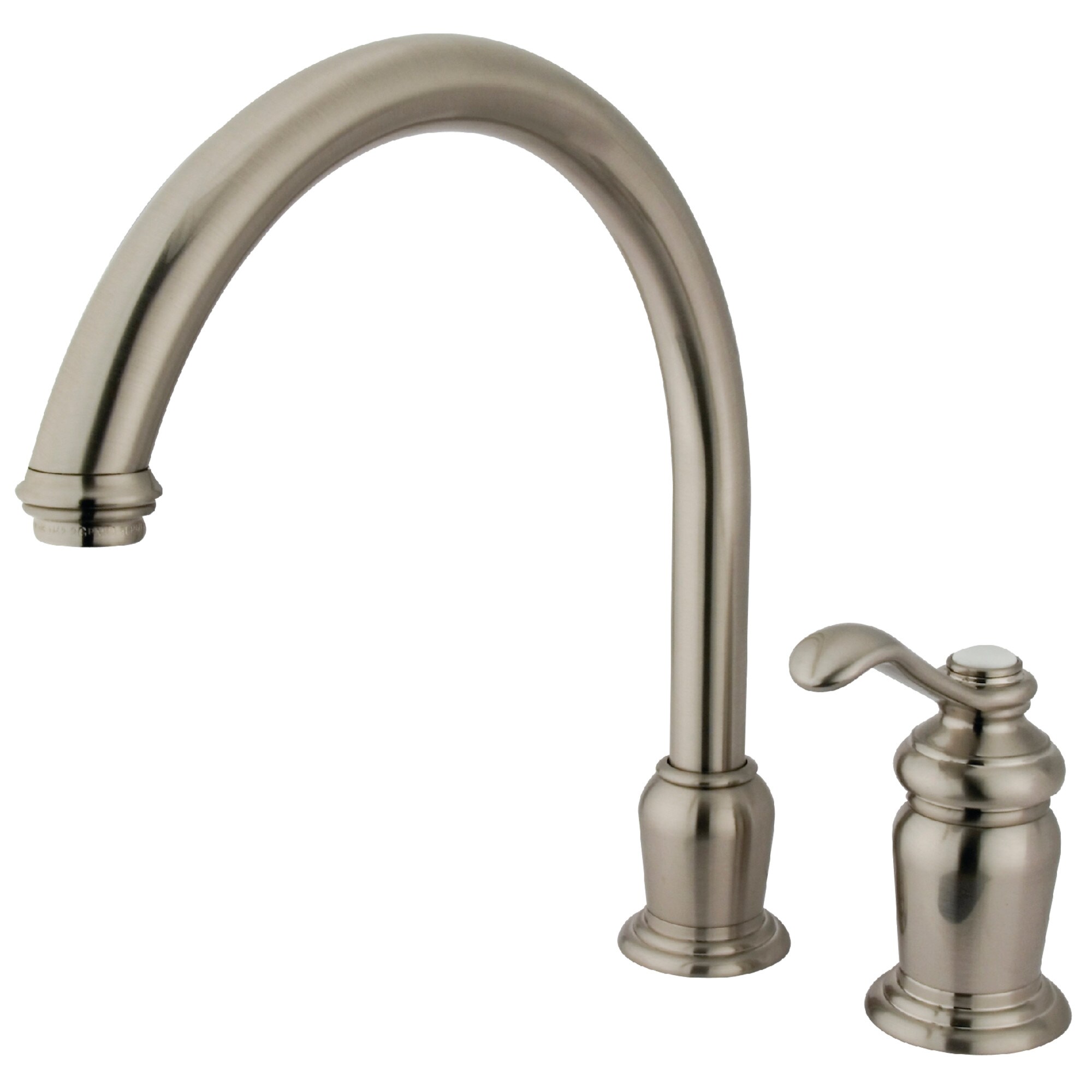 Kingston Brass WLKS7828TLLS Templeton Brushed nickel Single Handle Deck-mount Kitchen Faucet
