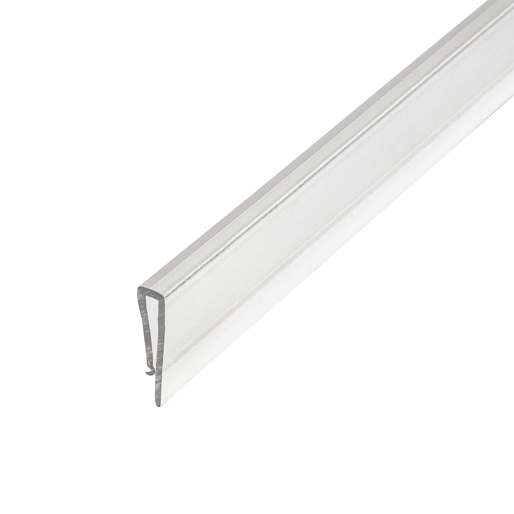 Outwater 3P1.27.01153 J Channel Fits Material 3/32-in Thick Clear Butyrate Cap Moulding 48-in Length (Pack of 3)
