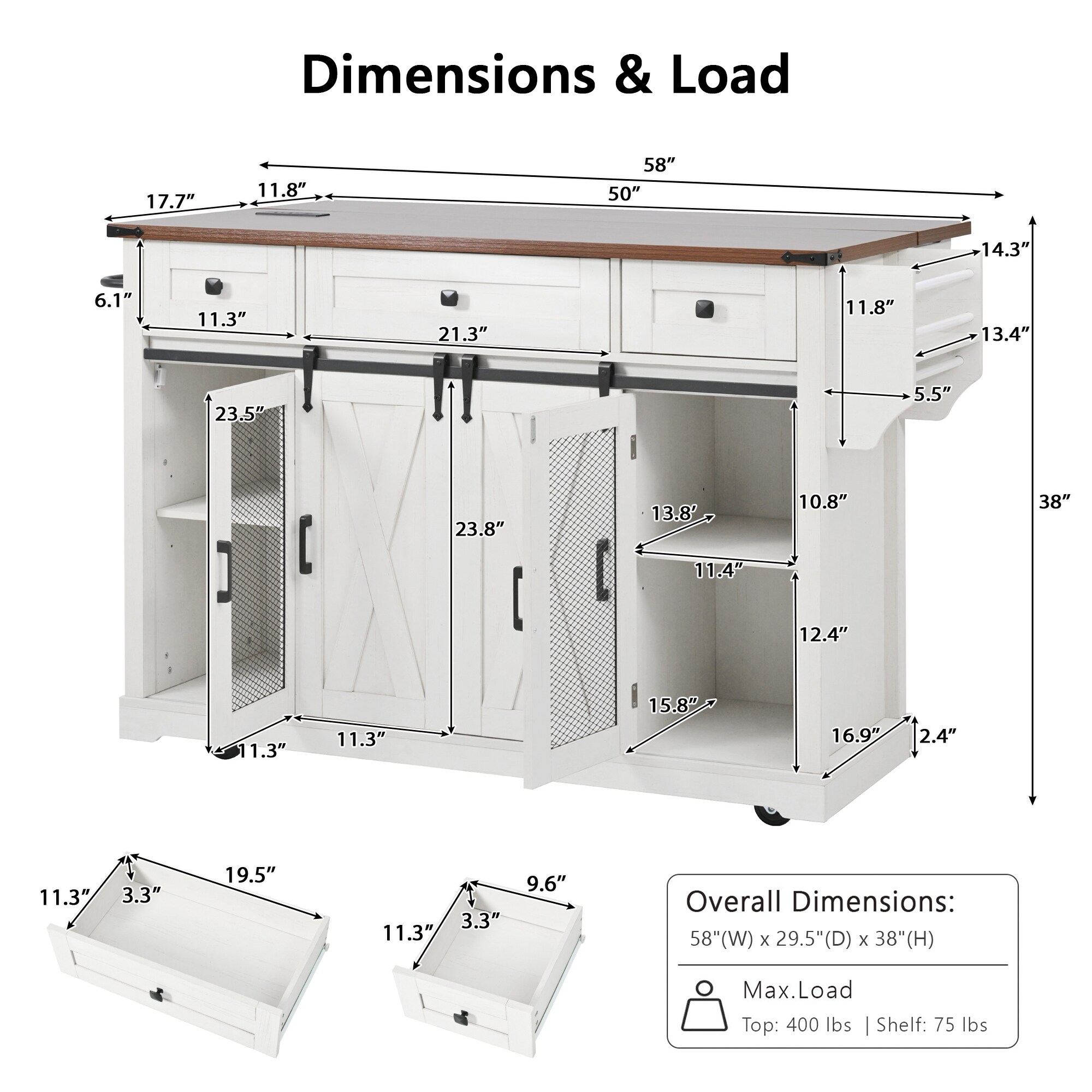 SINOFURN SYB930014BL Kitchen-Furniture - View #3