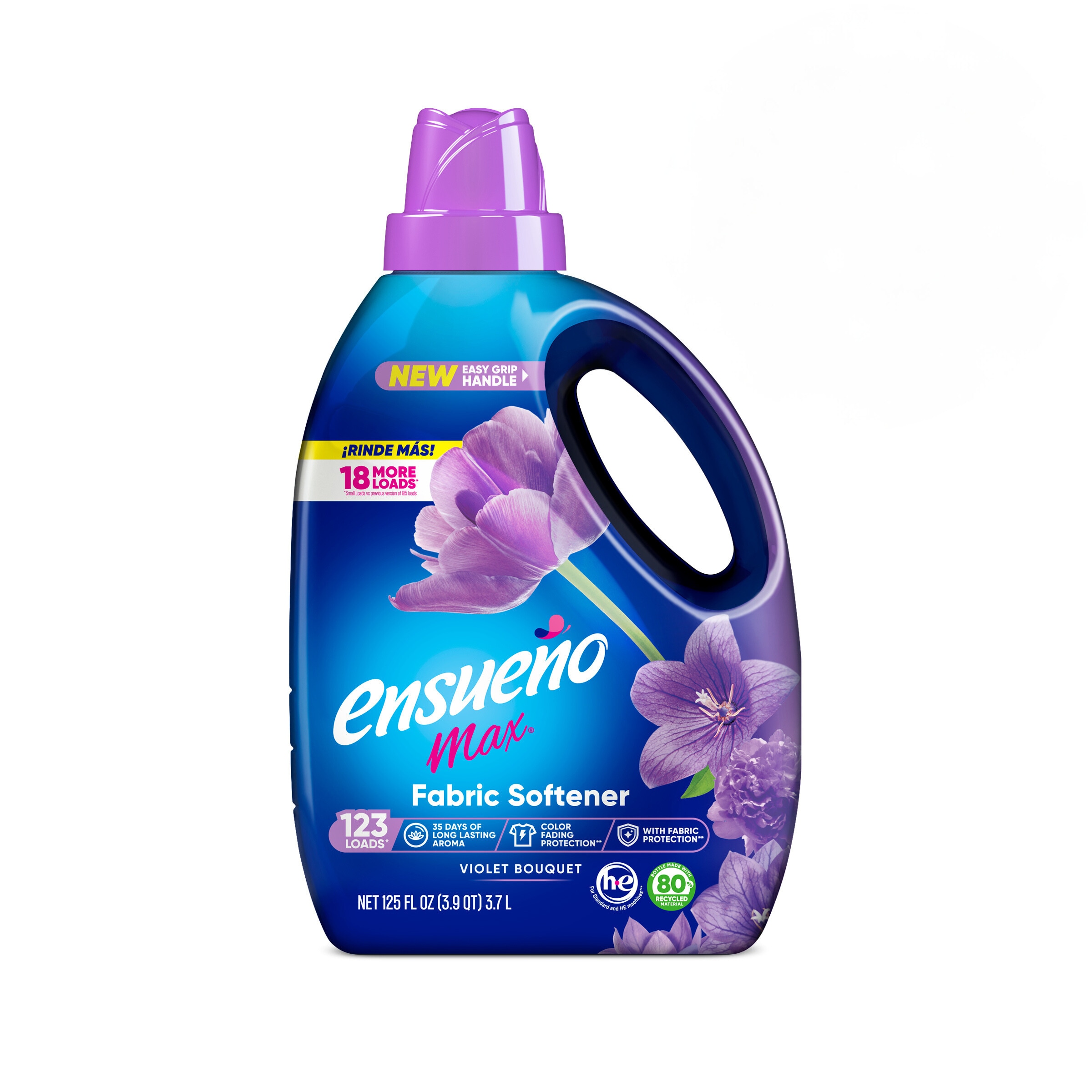 Ensueno 1687 Max Violet Bouquet Fabric Softener Liquid 123 Loads 125 -fl oz