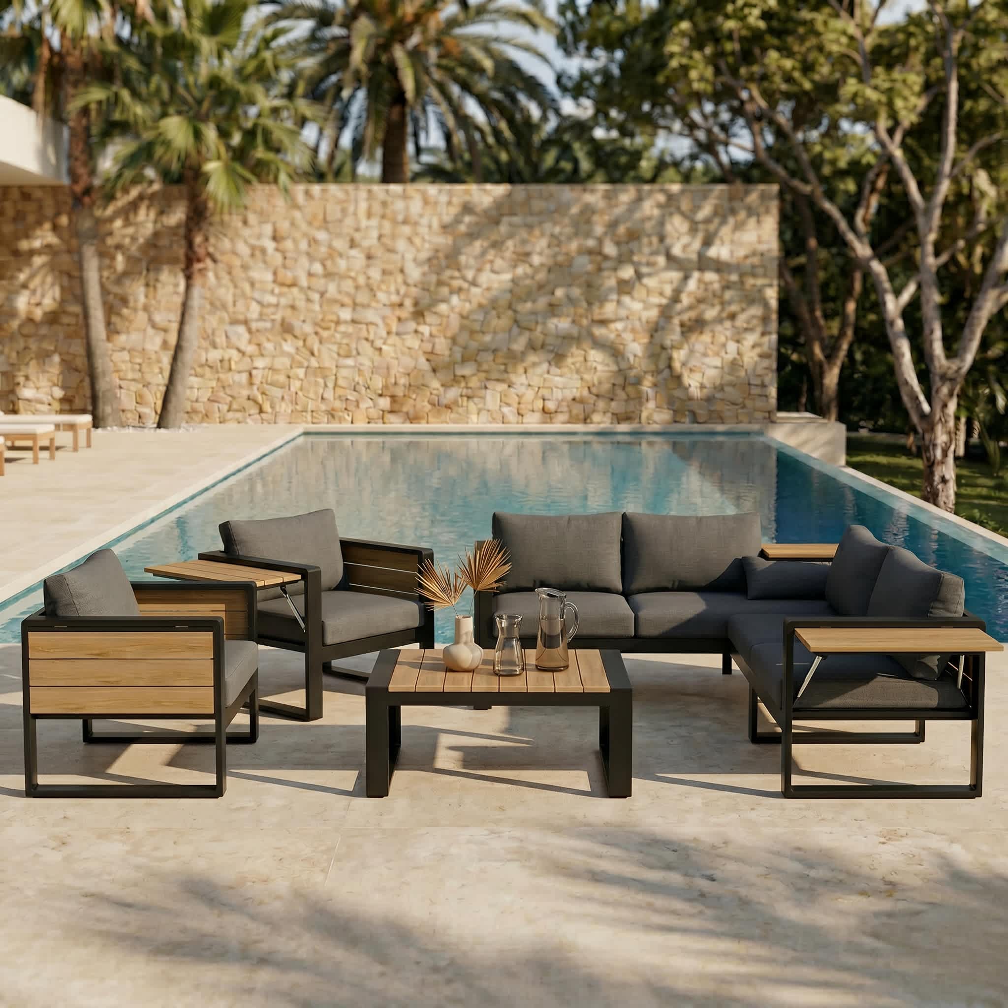 Ama Pear S-PCS-26 Patio-Conversation-Sets - View #3