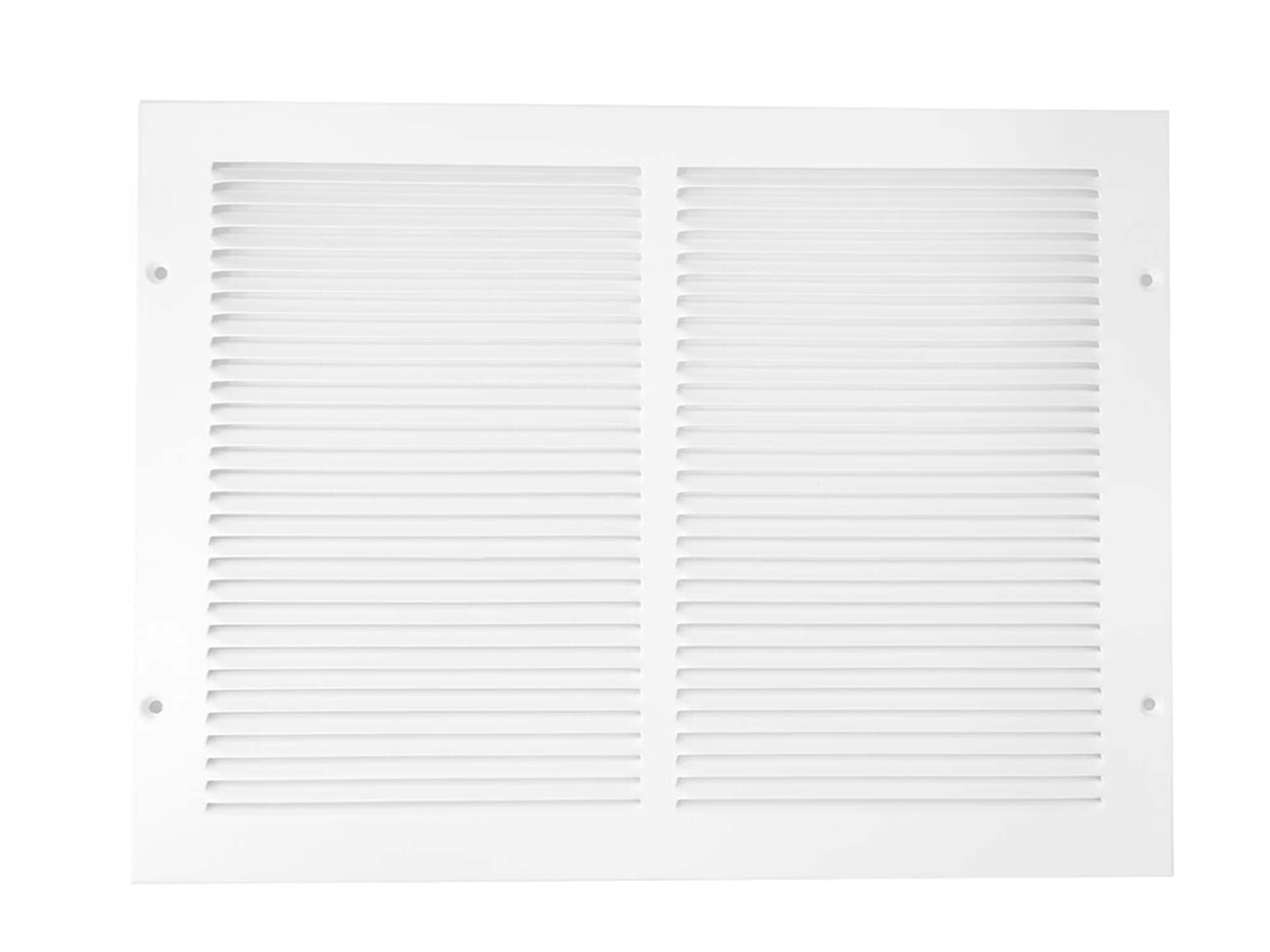 RELIABILT 7131408WH 14-Inches x 8-Inches Steel White Sidewall/Ceiling Return air grille
