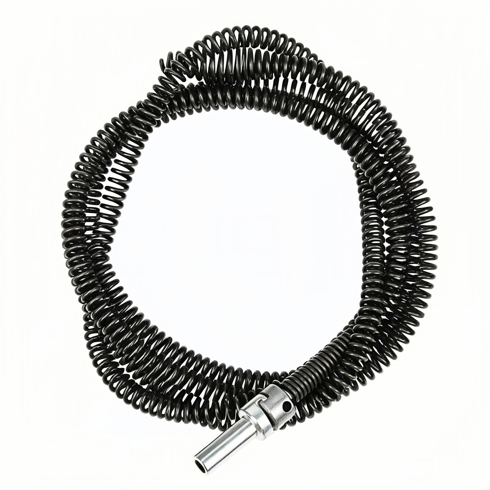 Numhew - 6.5ft 10mm Heavy Duty Steel Drain Auger with Drill Adapter Pipe Clog Remover