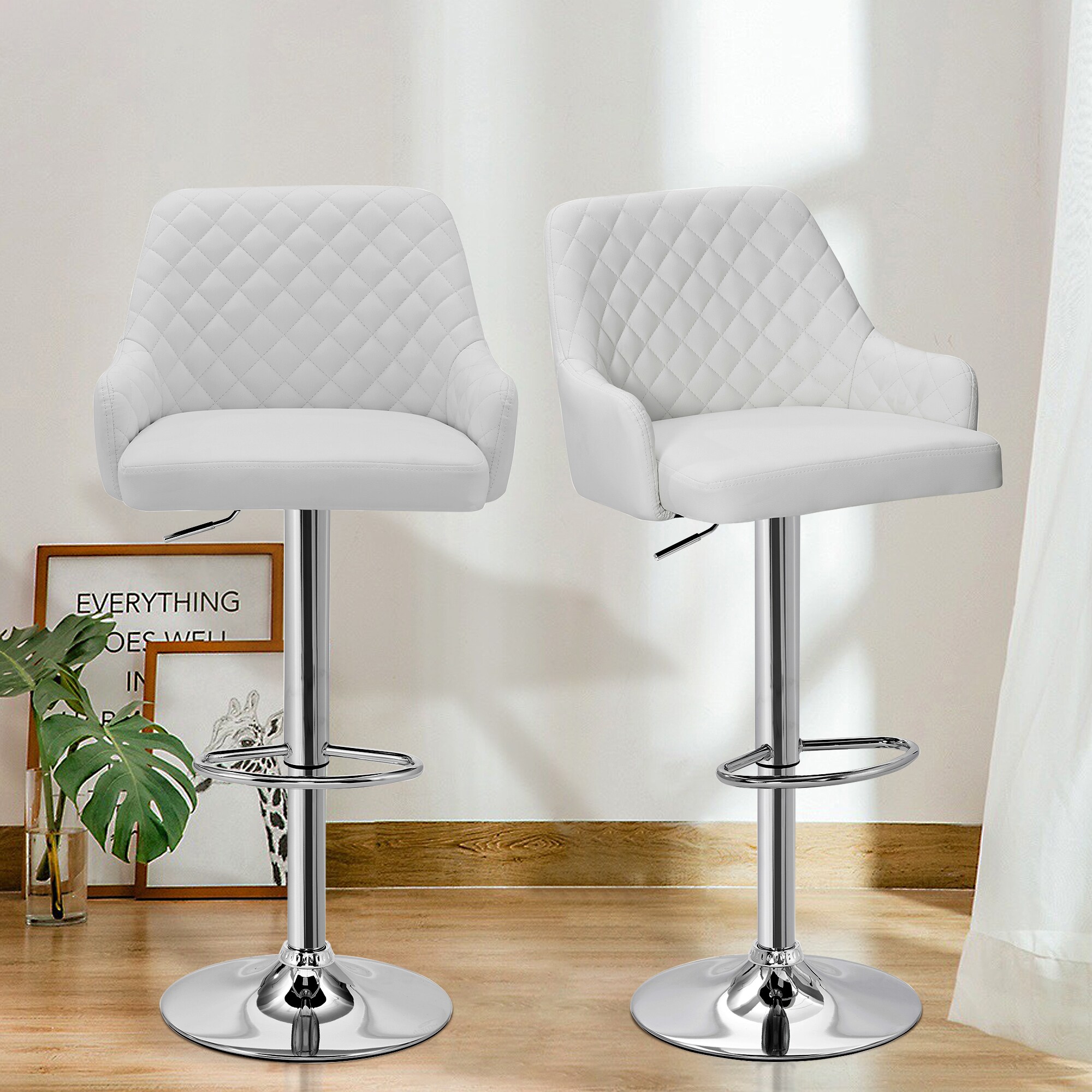 Vecelo LOE-C09-WHT stools - View #2