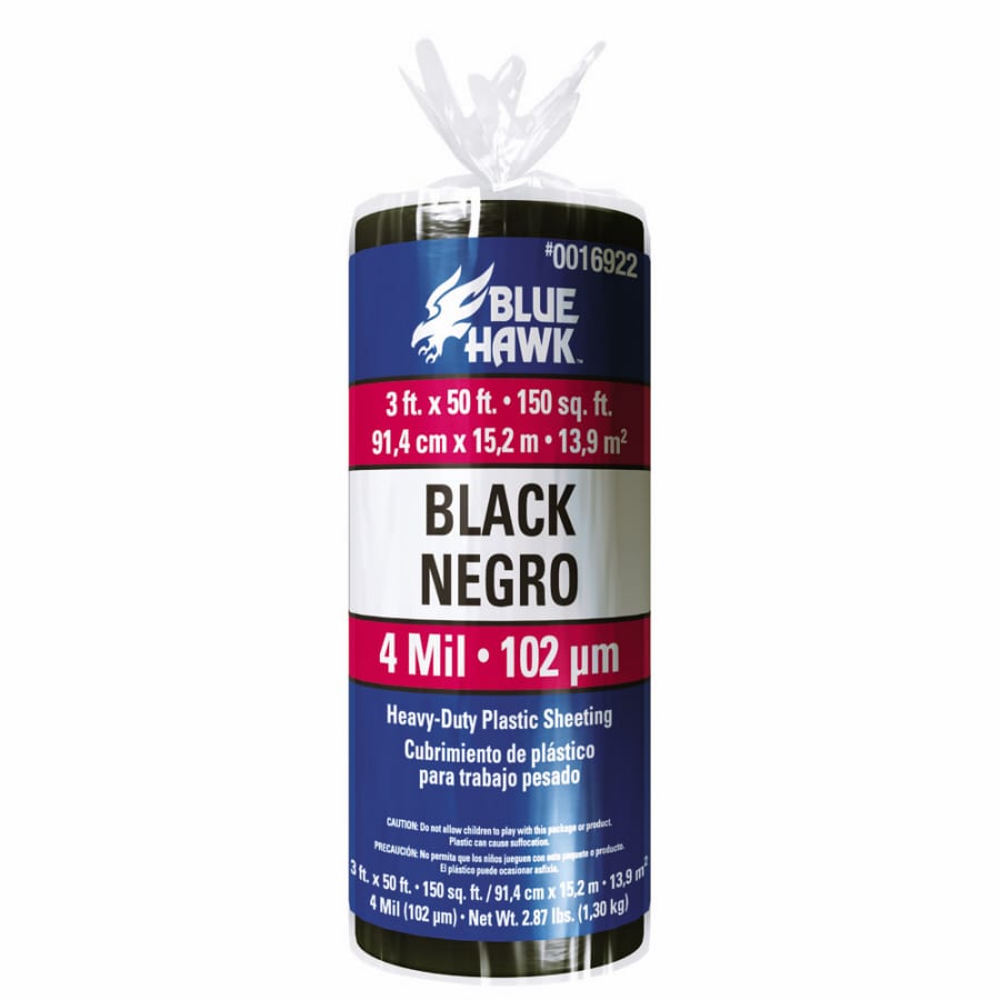 Blue Hawk 3 ft x 50 ft 4 mil Plastic Sheeting at Lowes