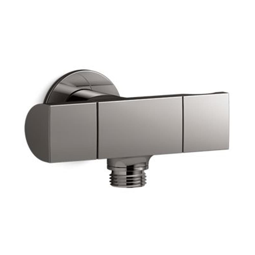 Kohler Exhale 0 5 In Vibrant Titanium Shower Wall Bracket In The Bathroom Shower Faucet Accessories Department At Lowes Com