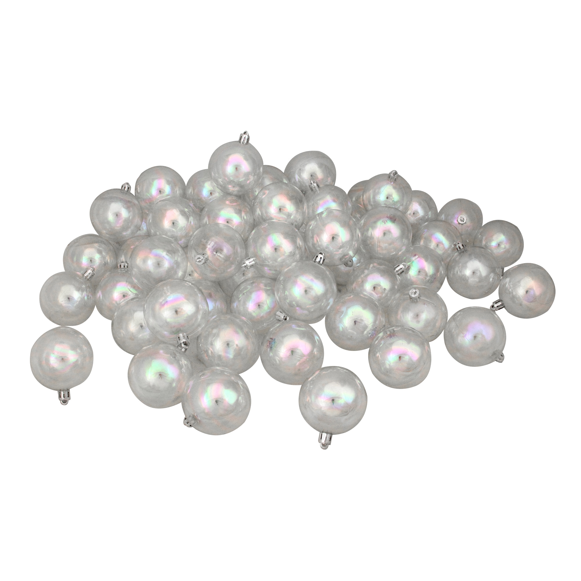 Northlight Iridescent 12-Piece Shatterproof Plastic Ornament Set