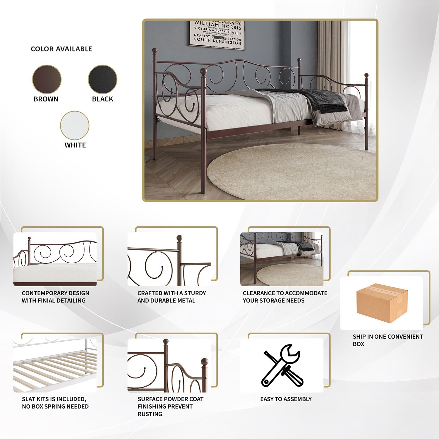 ChaletPosh CMD039T-BK-MT beds - View #9