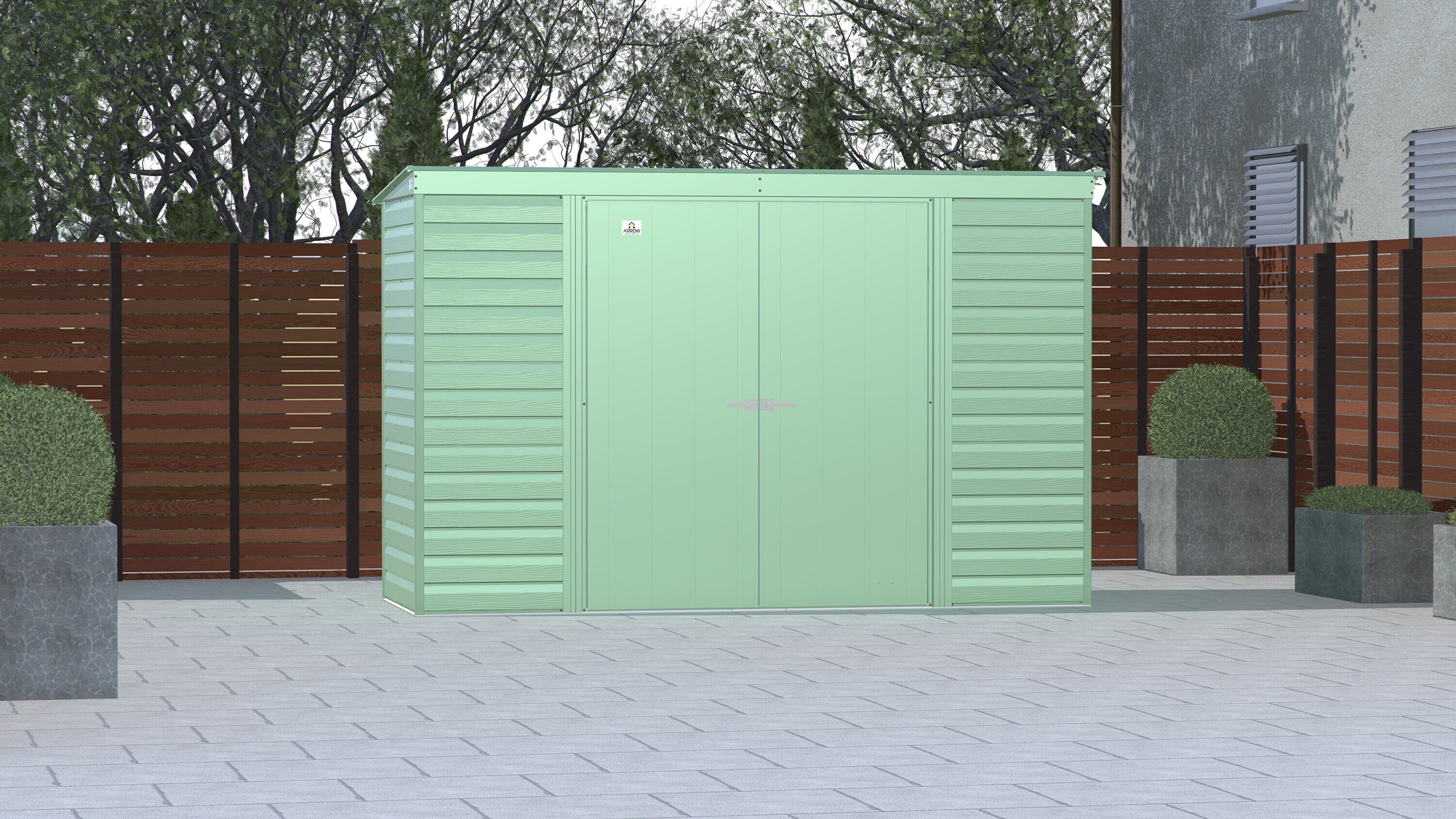 Arrow SCP104SG 10-ft x 4-ft Select Galvanized steel Storage Shed