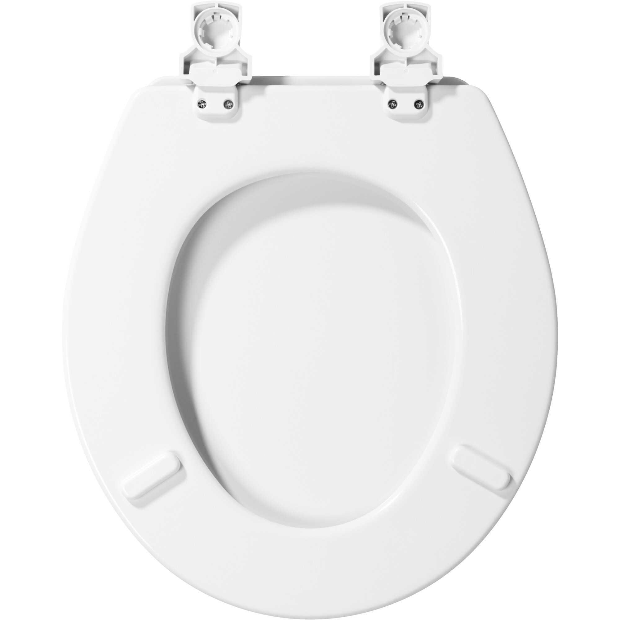 Mansfield Wood White Round Soft Close Toilet Seat in the Toilet Seats  department at