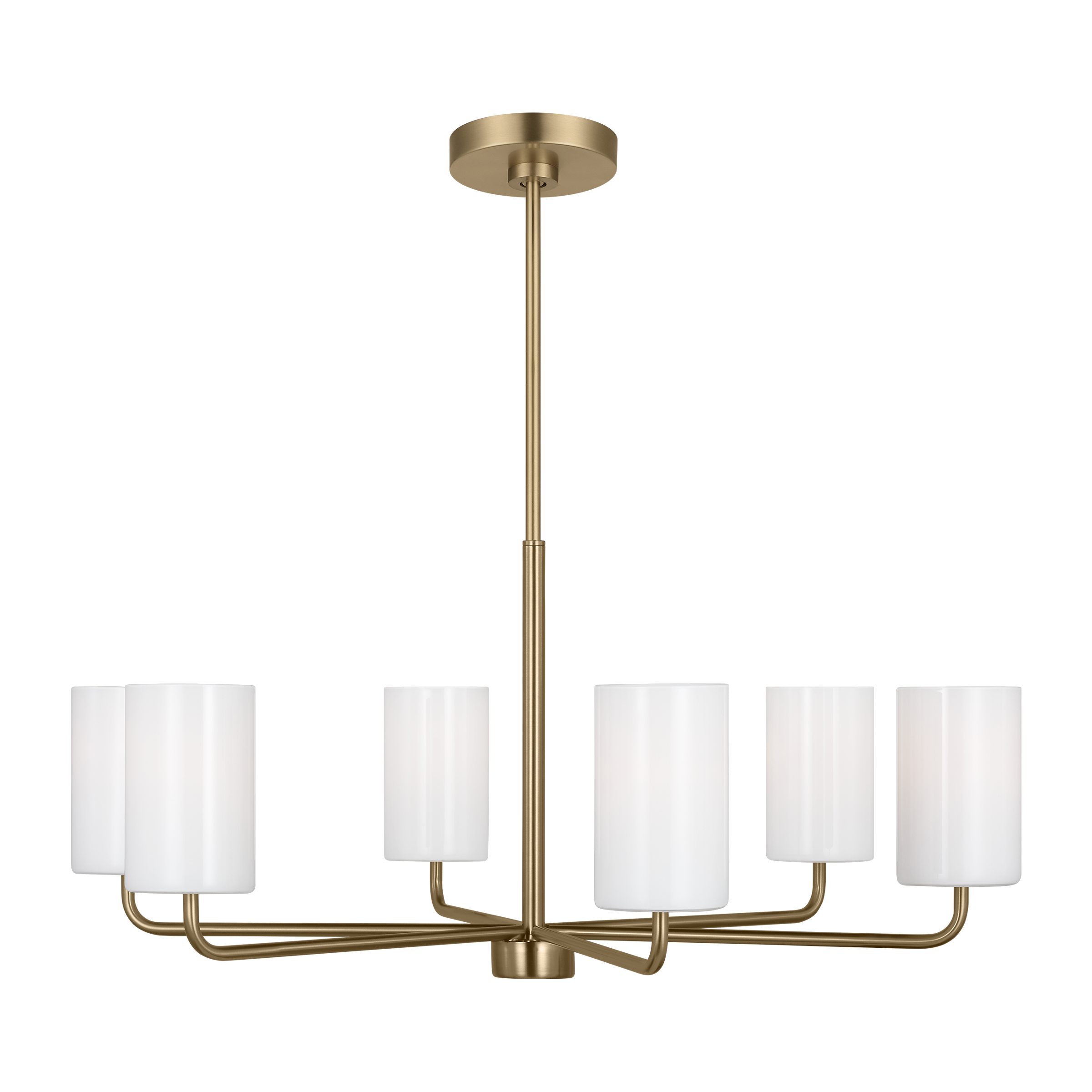 Generation Lighting GLC1026EN3/SB Rhett 6 -Light Satin Bronze Modern/contemporary For Use in Dining Rooms, Foyers, Living Rooms Chandelier