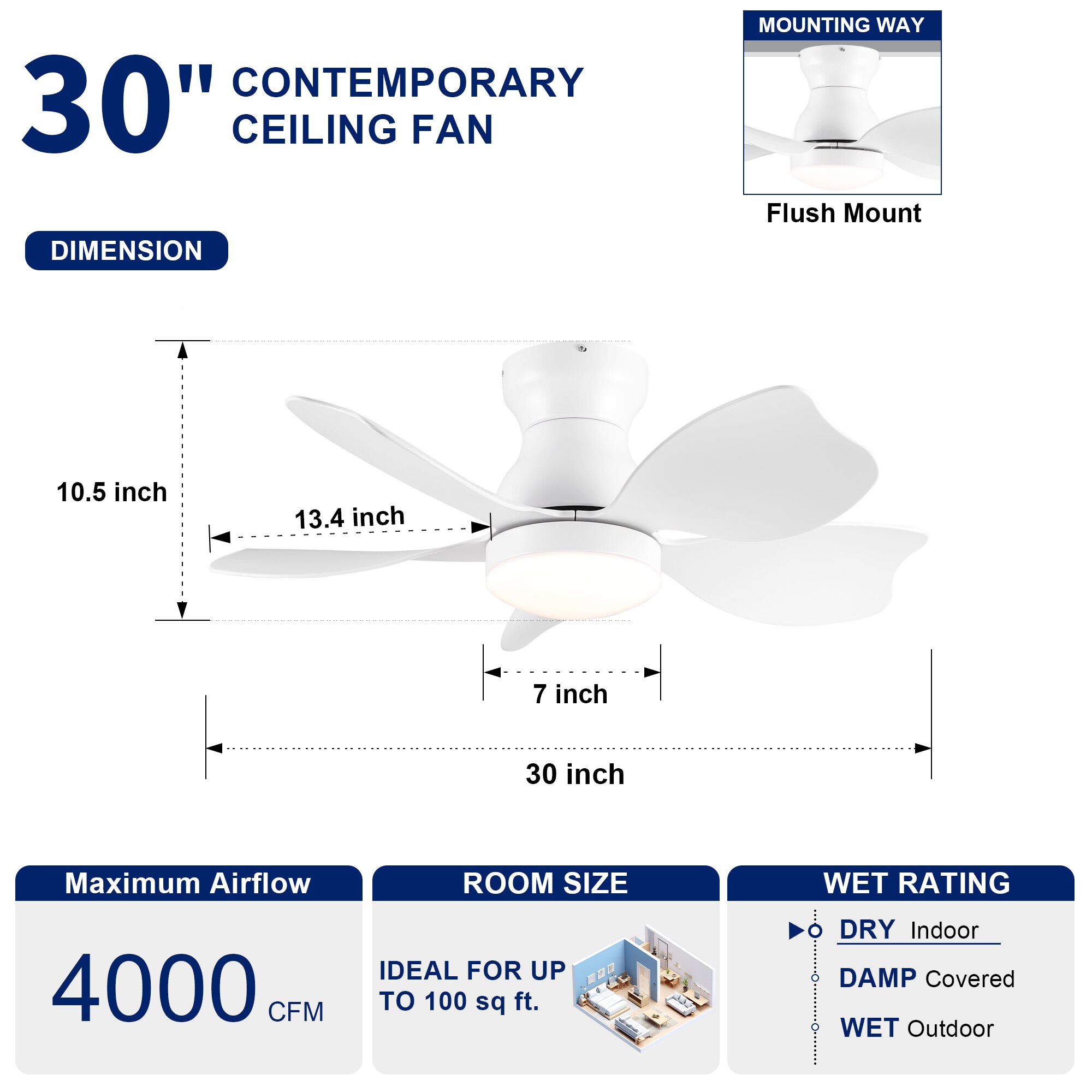 YUHAO LSDC1164WH302 Ceiling-Fans - View #5