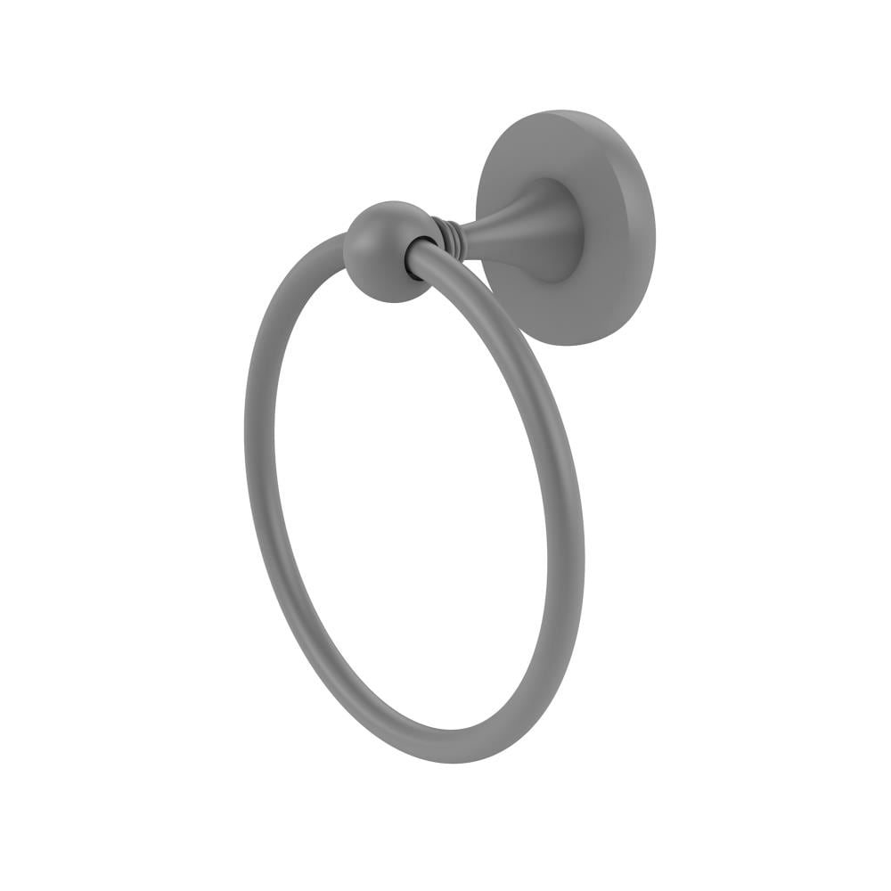 Allied Brass SL-16-GYM Shadwell Matte Gray Wall mount Single Towel Ring