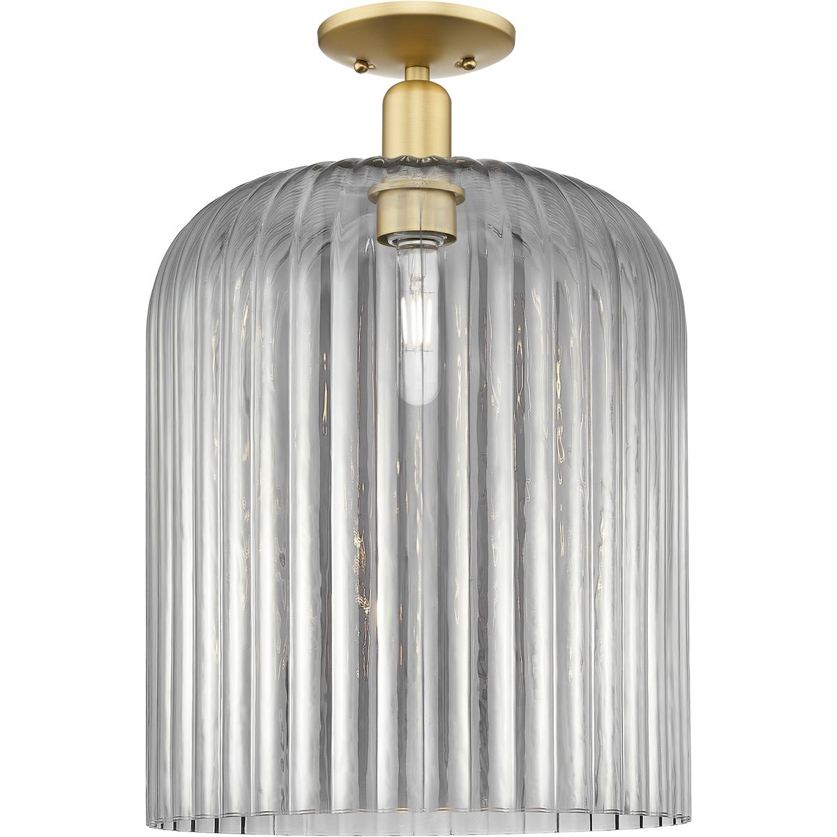 Innovations Lighting  716-1C-SG-G559-12SM Bridal Veil Semi-Flush Mount Satin Gold