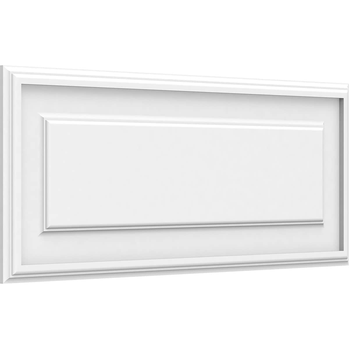 Ekena Millwork WALP30X12X062LEG 30-in x 12-in Smooth Paintable/Stainable White PVC Fretwork Wall Panel (