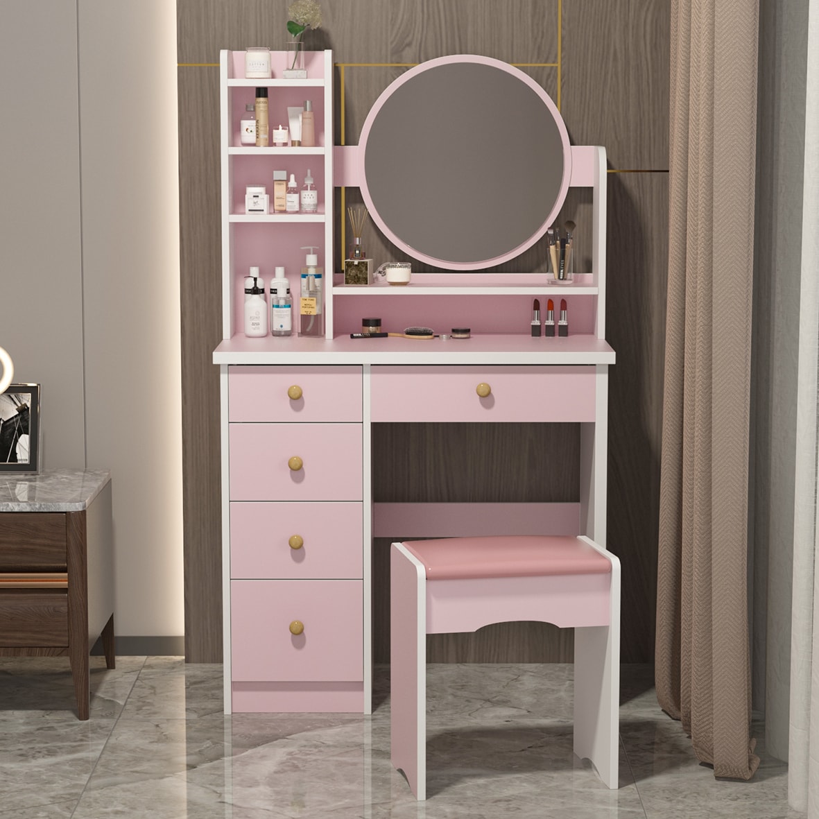 FUFU&GAGA LNN-WFKF210095-02 Bedroom-Vanities - View #7