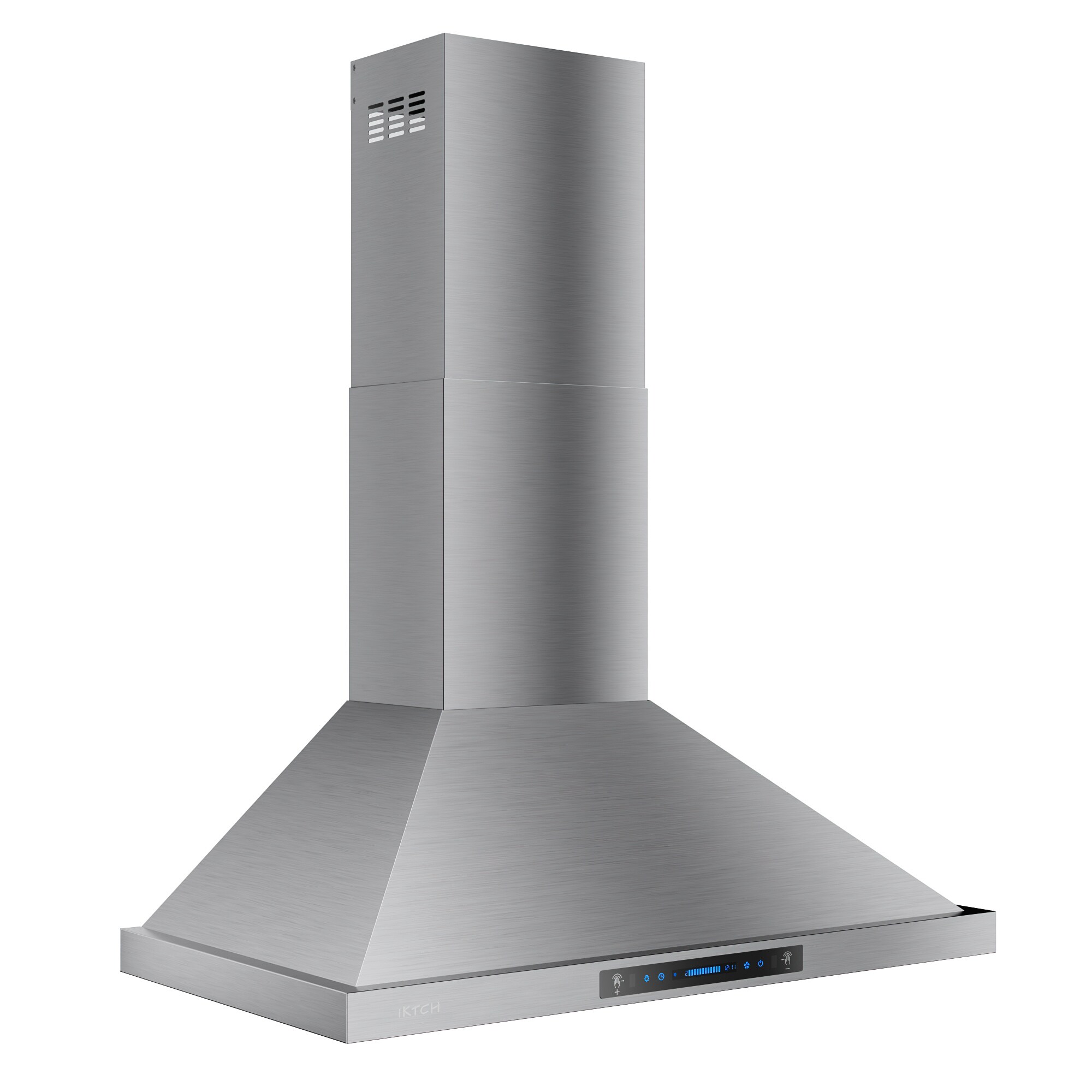 iKTCH 36-in 900-CFM Ducted Stainless Steel Wall-Mounted Range Hood with ...