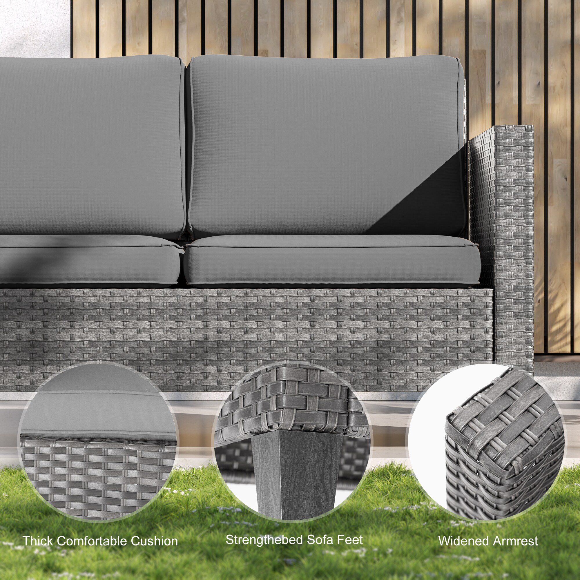 ACEGOSES LW-PS-115HGY-D1 Patio-Conversation-Sets - View #5