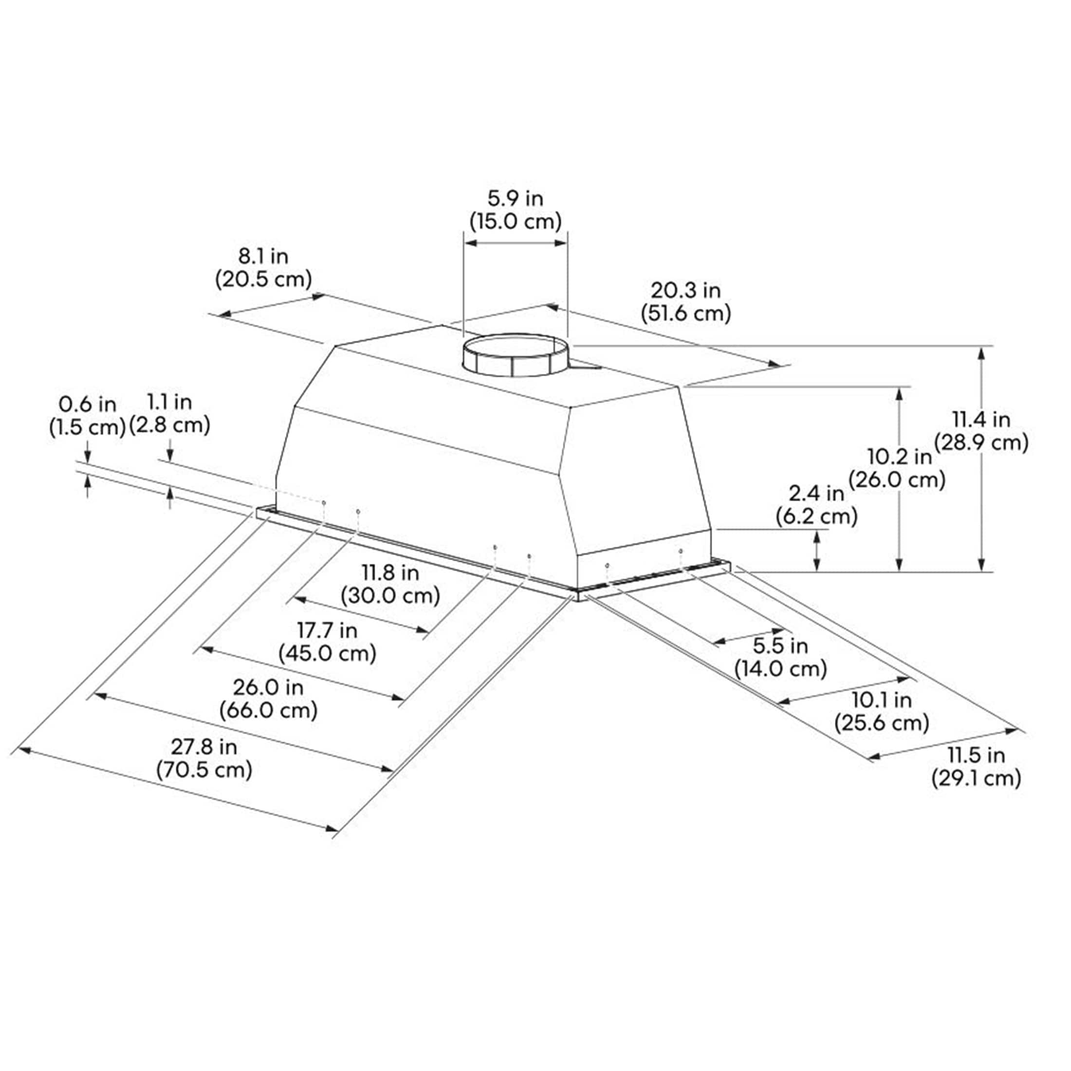 AKDY RH0666 Undercabinet-Range-Hoods - View #6