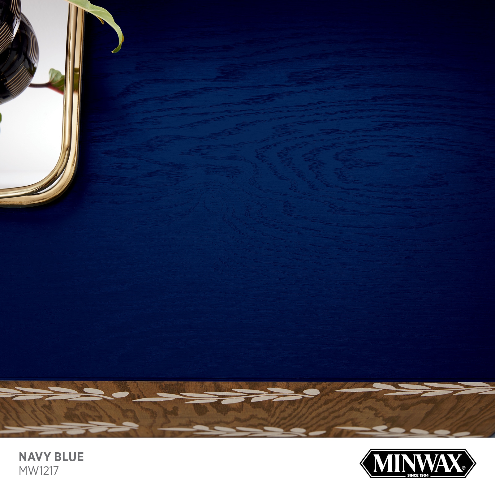 Minwax Wood Finish Water-Based Navy Blue Mw1217 Solid Interior Stain (1 ...