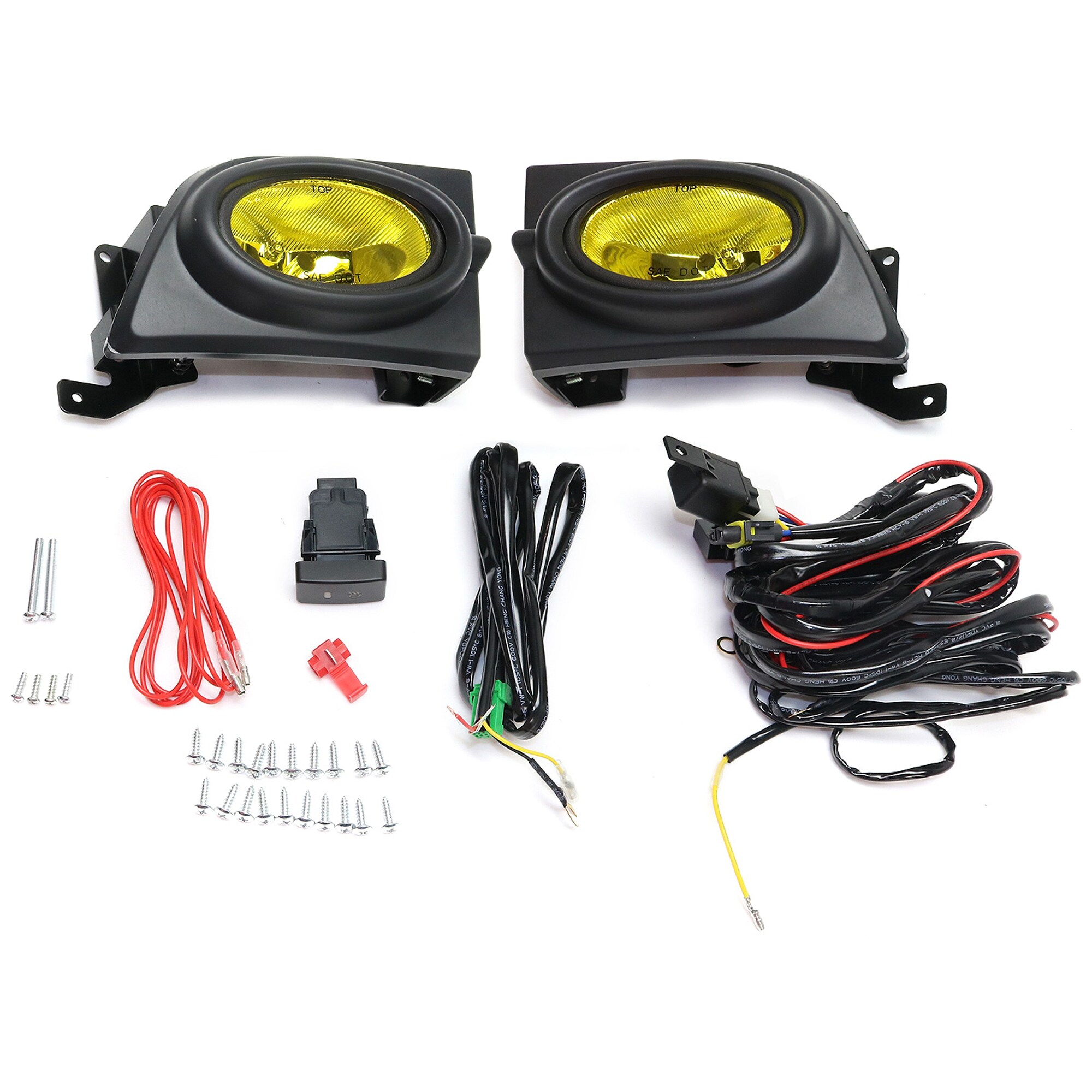 Garage-Pro JCWSTYHD0608FL4GP Front- Driver and Passenger Side Fog Light Set of 2 Compatible with 2006-2008 Honda Civic