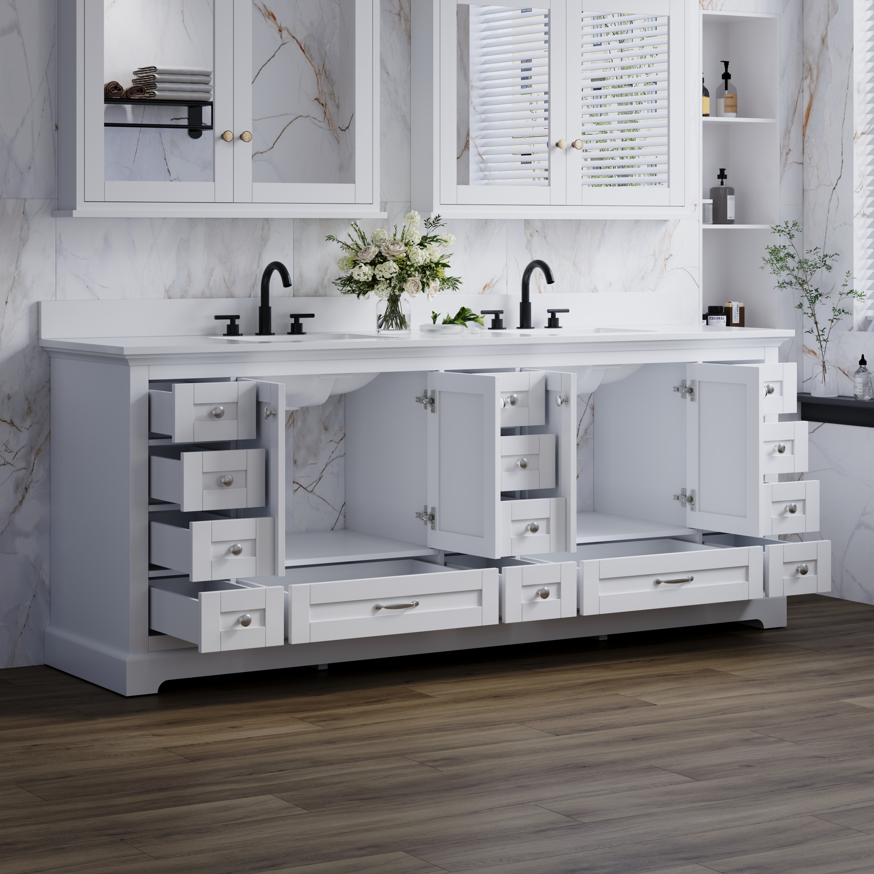 WELLFOR EX-BV60BR Bath-Vanity-Combo - View #11