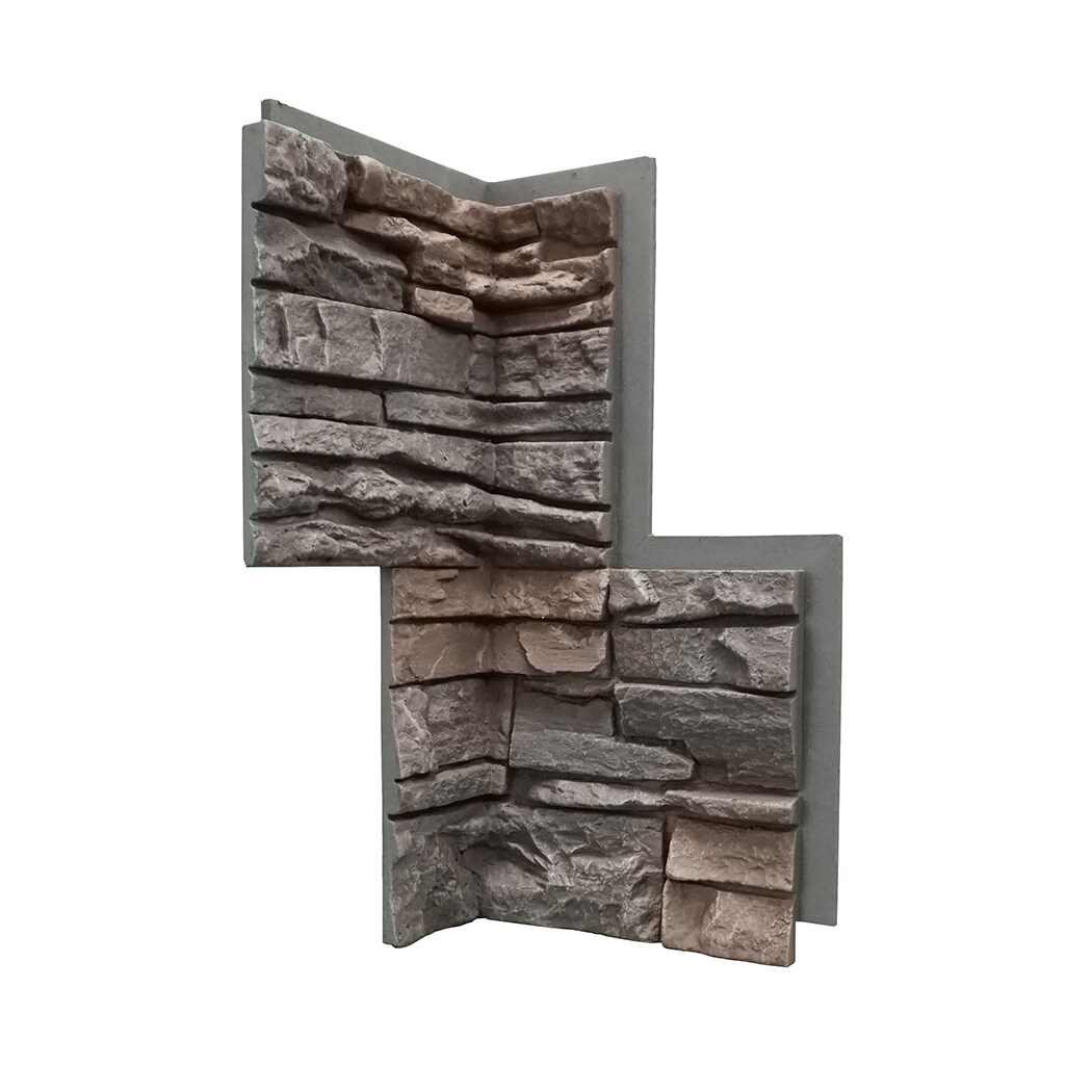 GenStone G2CIC Stacked Stone Inside Corner 2.82 Square feet Coffee Faux stone veneer