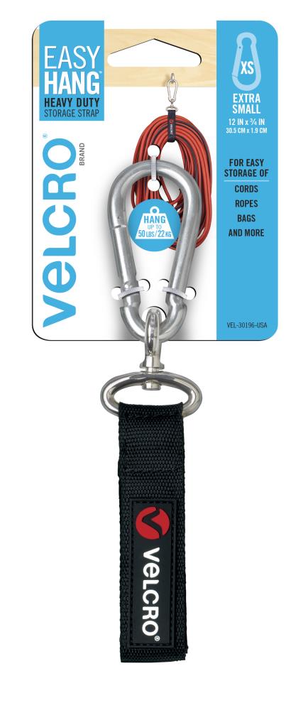 VELCRO Brand 24-in Easy Hang Medium Strap 24In X 1In 200 Lbs Black