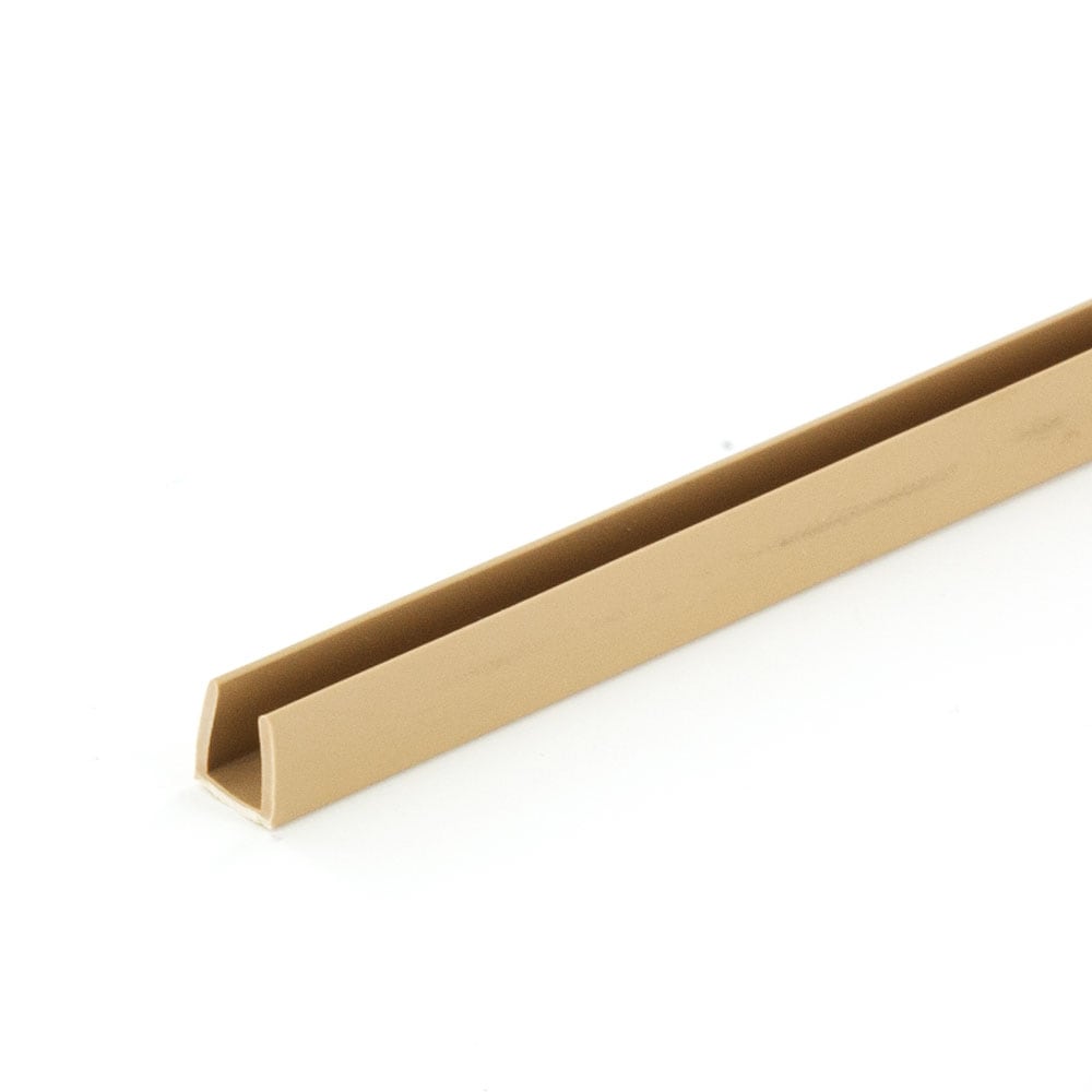 Outwater 3P1.27.01851 Beige 1/4-in Styrene Plastic U-Channel/C-Channel 46-in Lengths (Pack of 3)