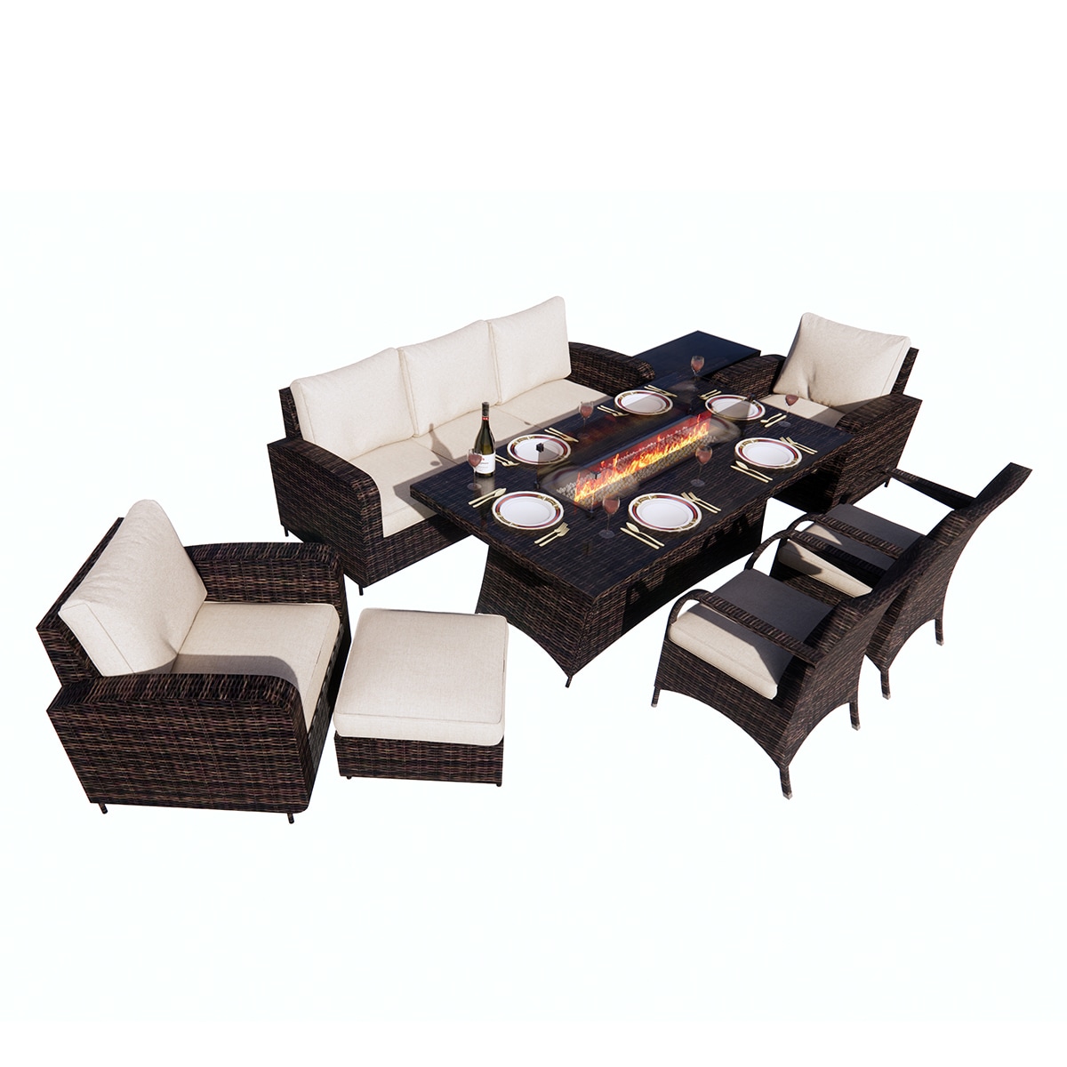 Moda Furnishings MOG-1515R-1122 Patio-Dining-Sets - View #2