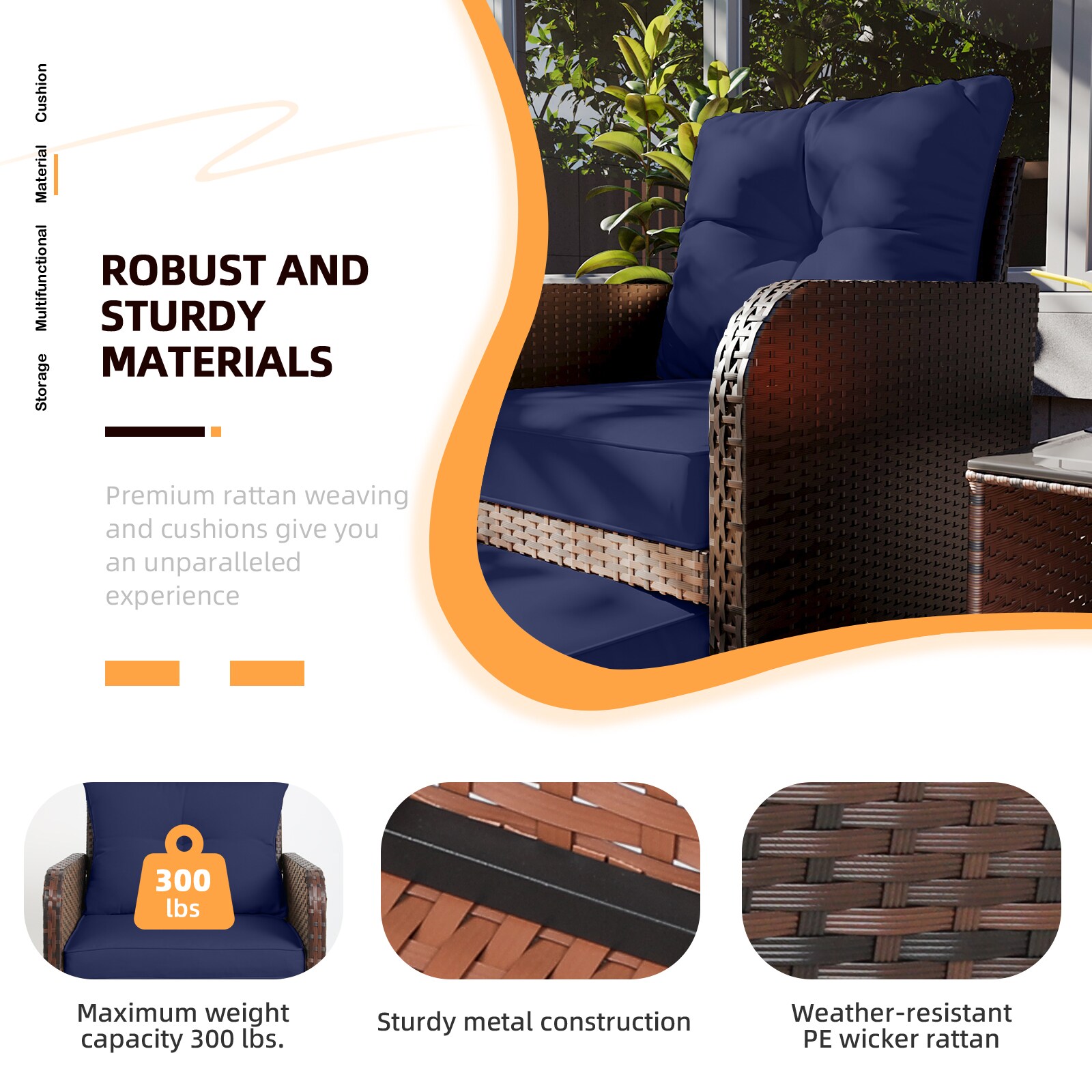 Patio Watcher RT-X5-B2-2 Patio-Conversation-Sets - View #8