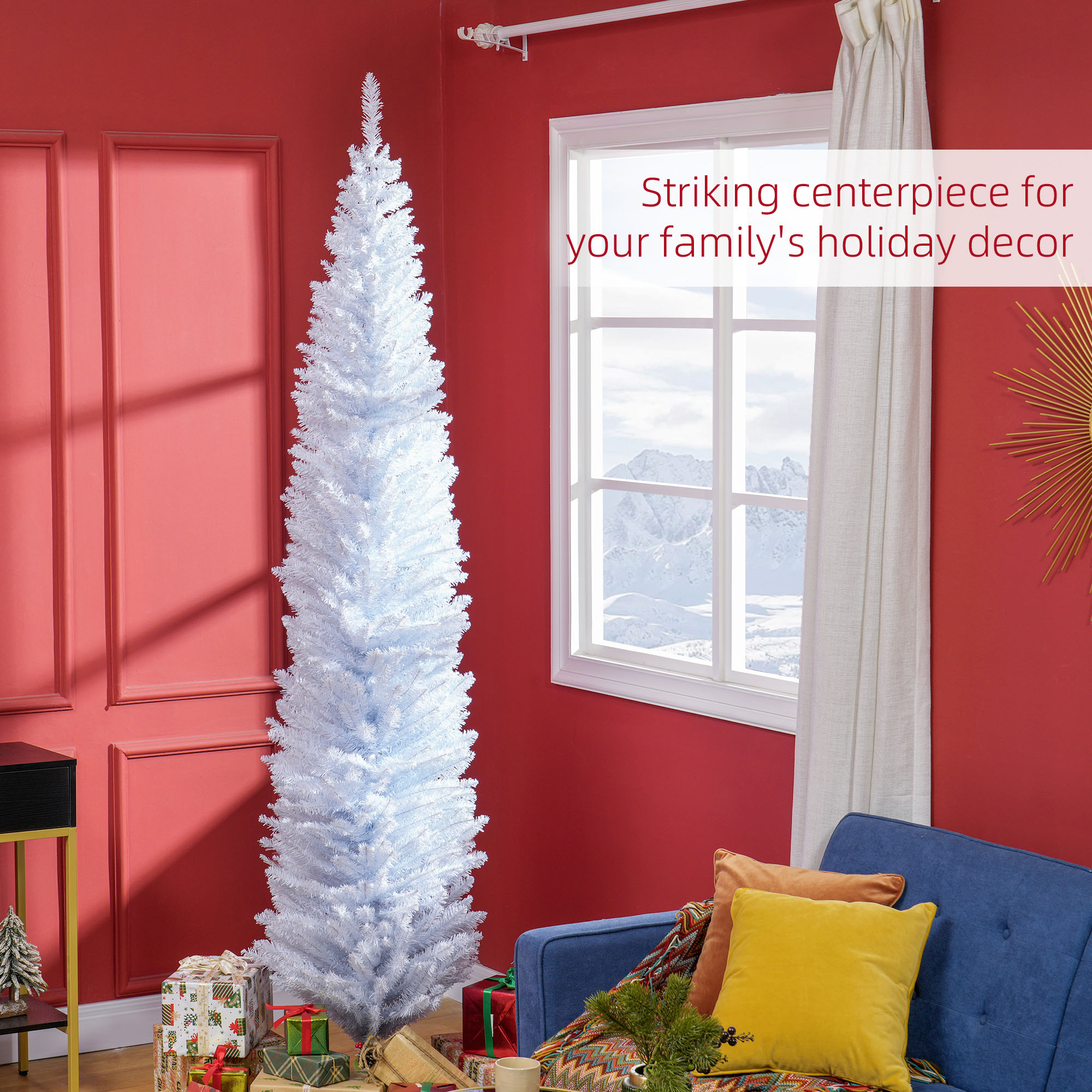 HomCom 830-182V09WT Artificial-Christmas-Trees - View #5