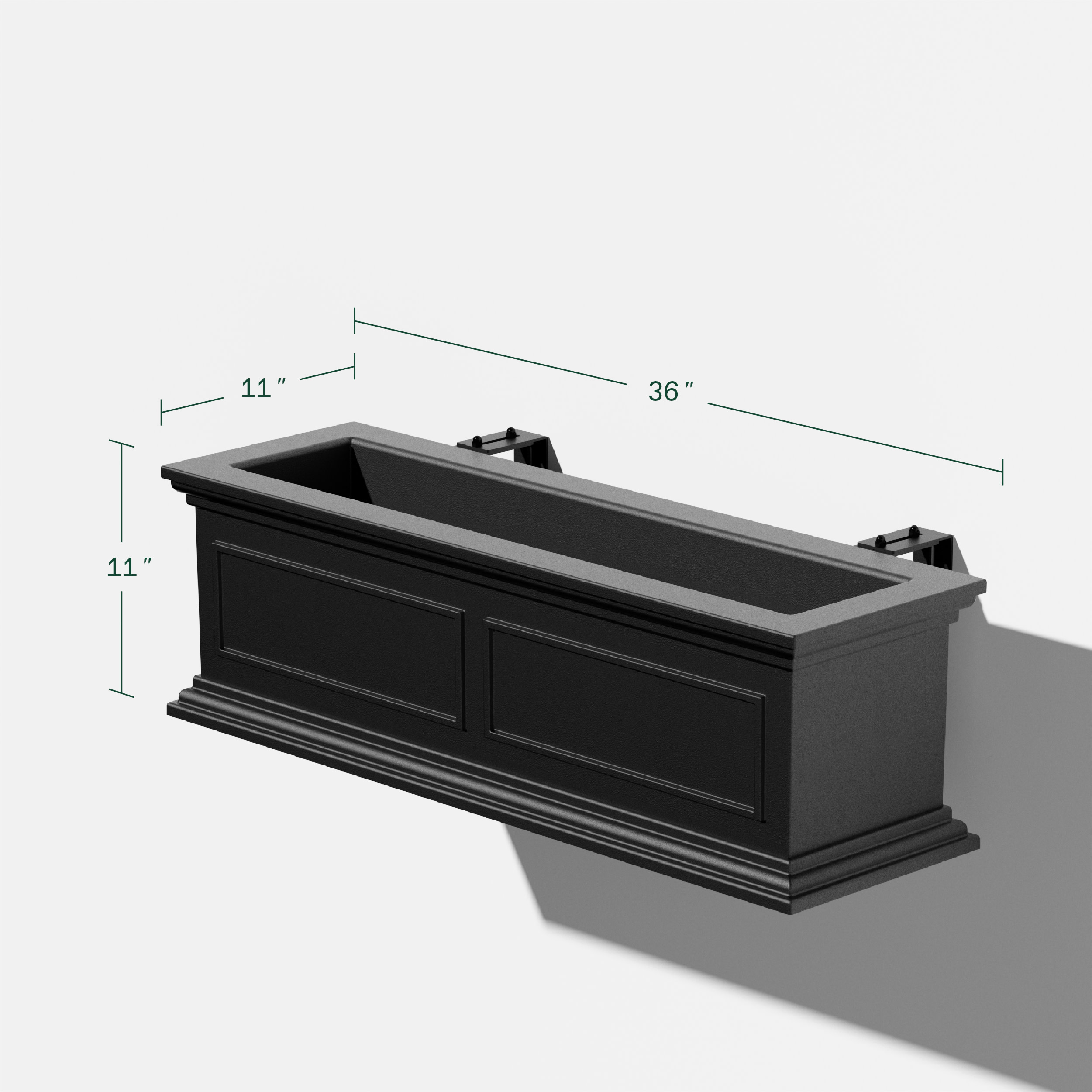 Veradek BXVHGWB36B Planter-Window-Box - View #3