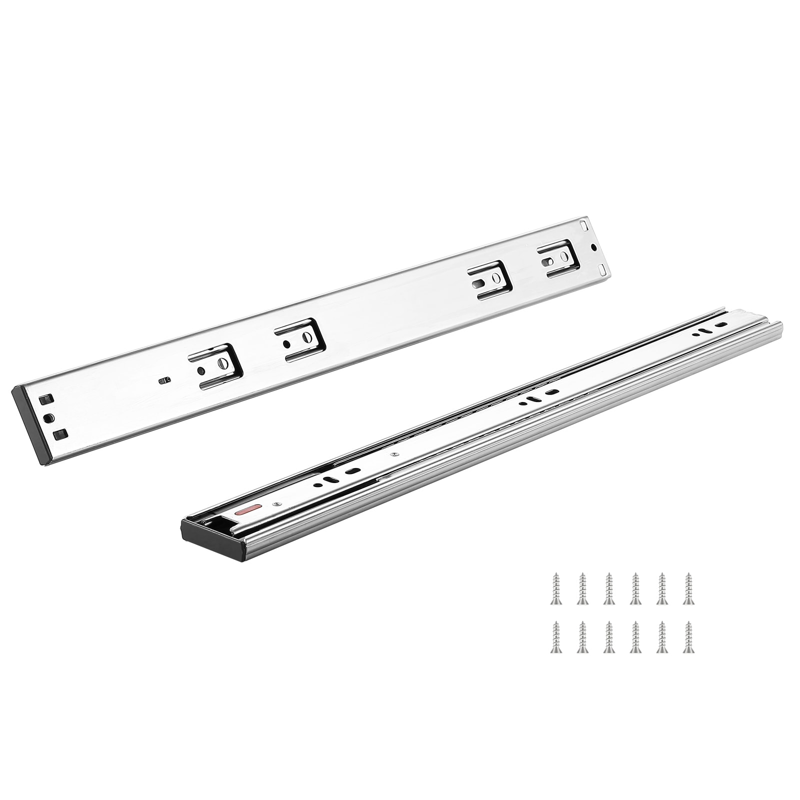 SVOPES 19.8-in Full extension Soft Close Self-Closing Side Mount 100-lb Load Capacity Heavy Duty Silver Drawer Slide 6 -Pair 6 -Pieces #SVOPESCZCJCTD07380V0