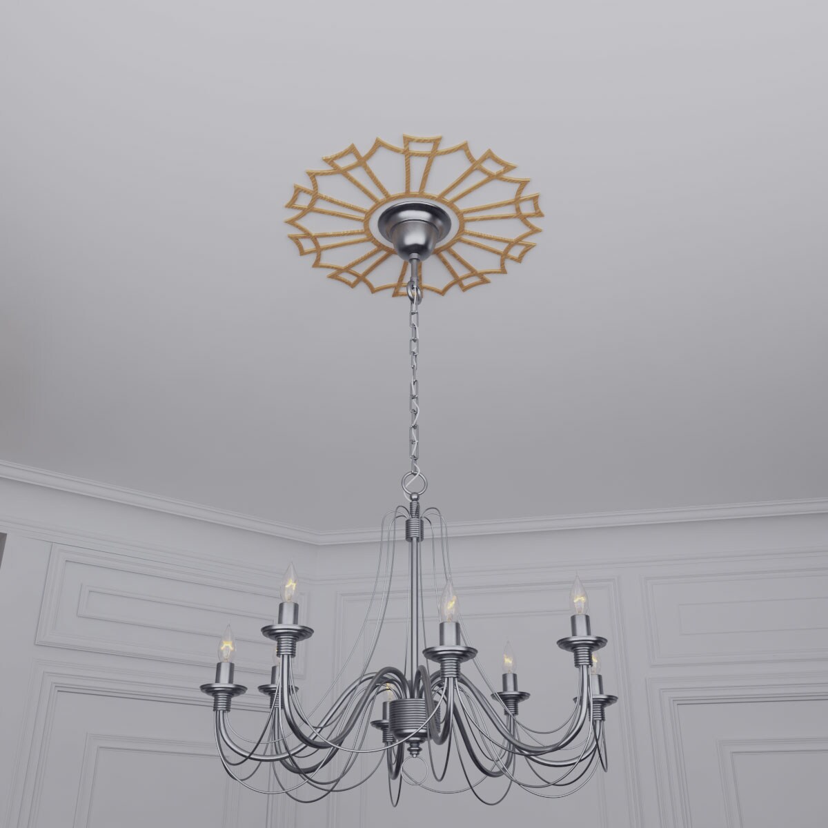 Ekena Millwork CMWP26X26X0375AURO Ceiling-Medallions - View #16