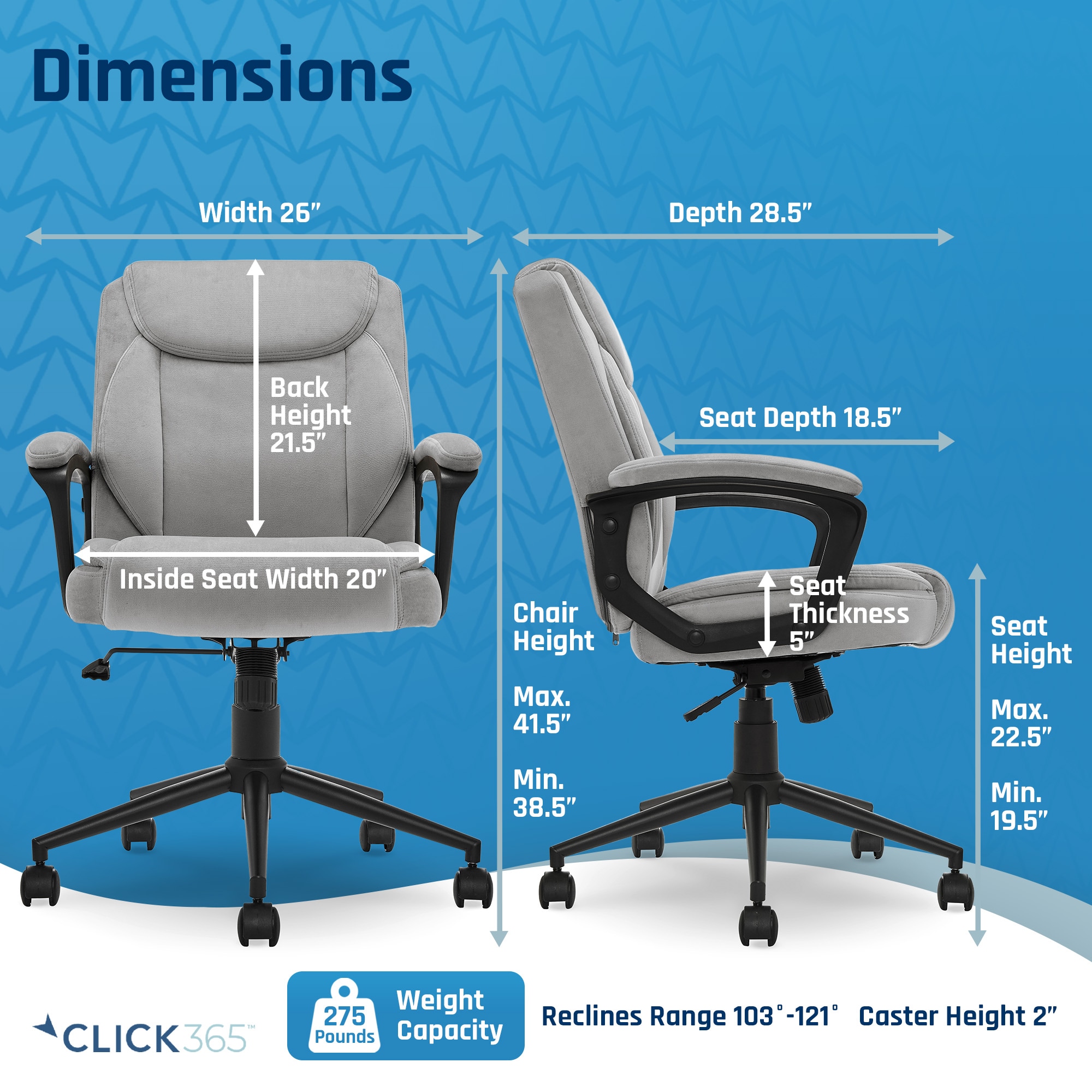 Click365 CHR200154 Office-Chairs - View #3