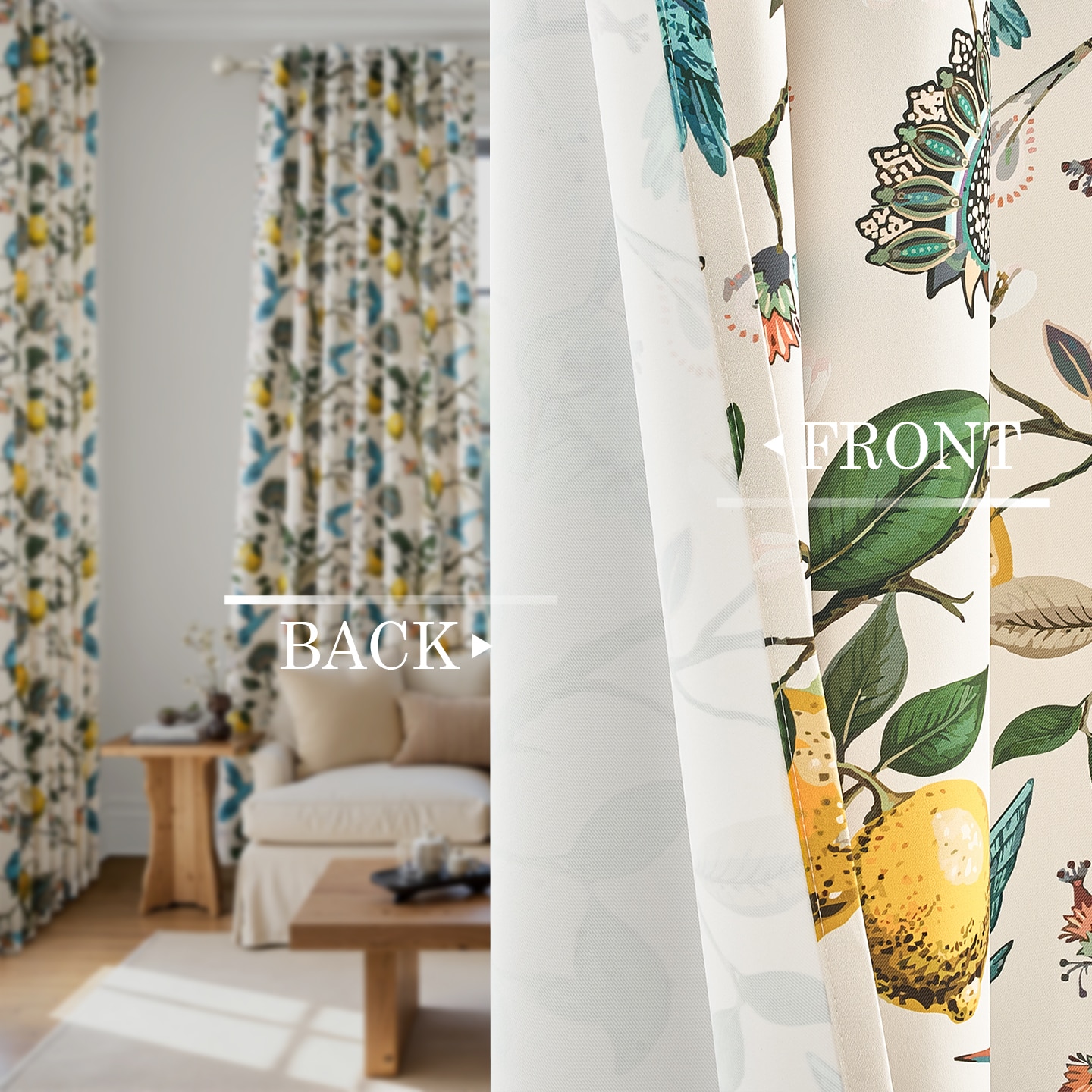 Topfinel 208RB BEIGE 52X63 curtains - View #3