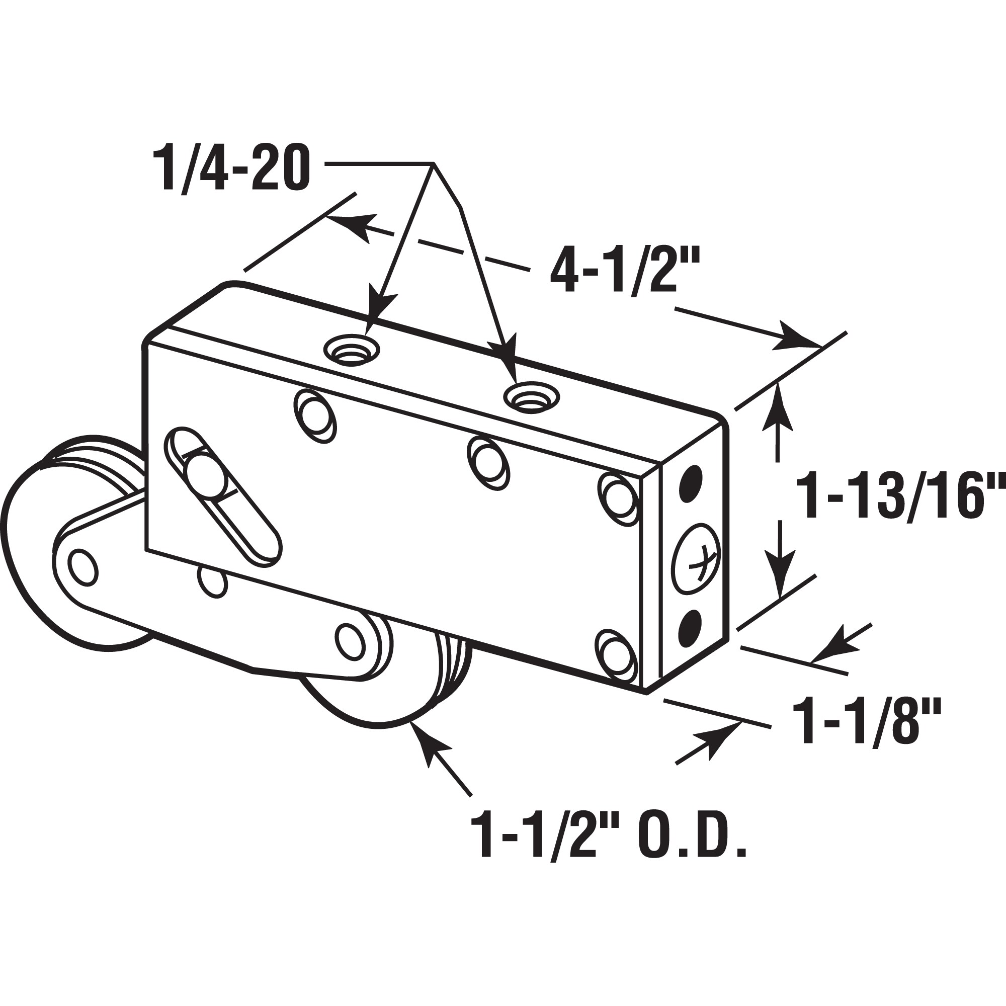 Prime-Line D 1884 Sliding-Patio-Door-Roller-Assemblies - View #2