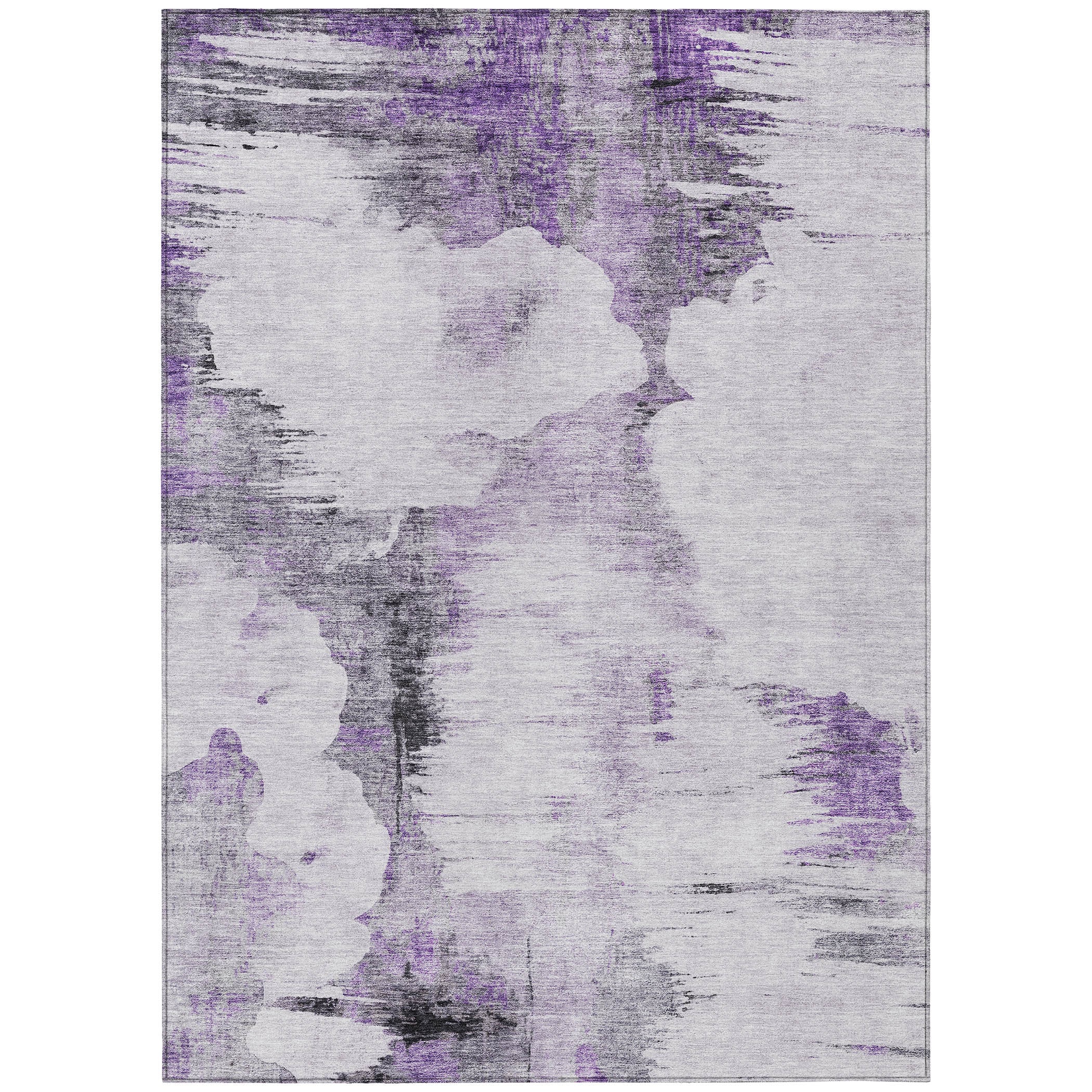 Addison Rugs ACN710PP3X5 Chantille ACN710PP 3 x 5 (ft) Polyester Purple Rectangular Indoor/Outdoor Geometric Machine washable Area rug