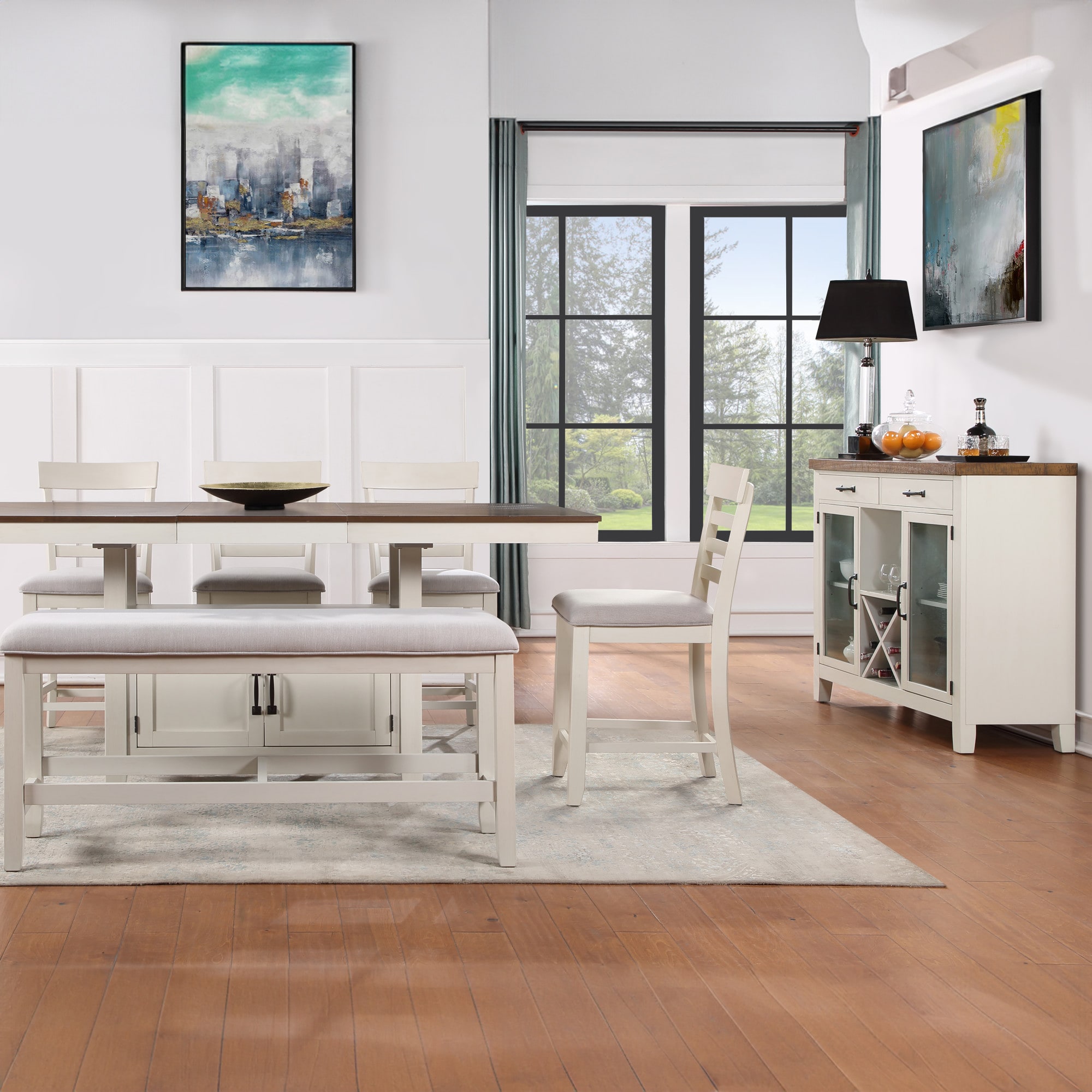 Steve Silver HY500CCBNB Dining-Benches - View #2