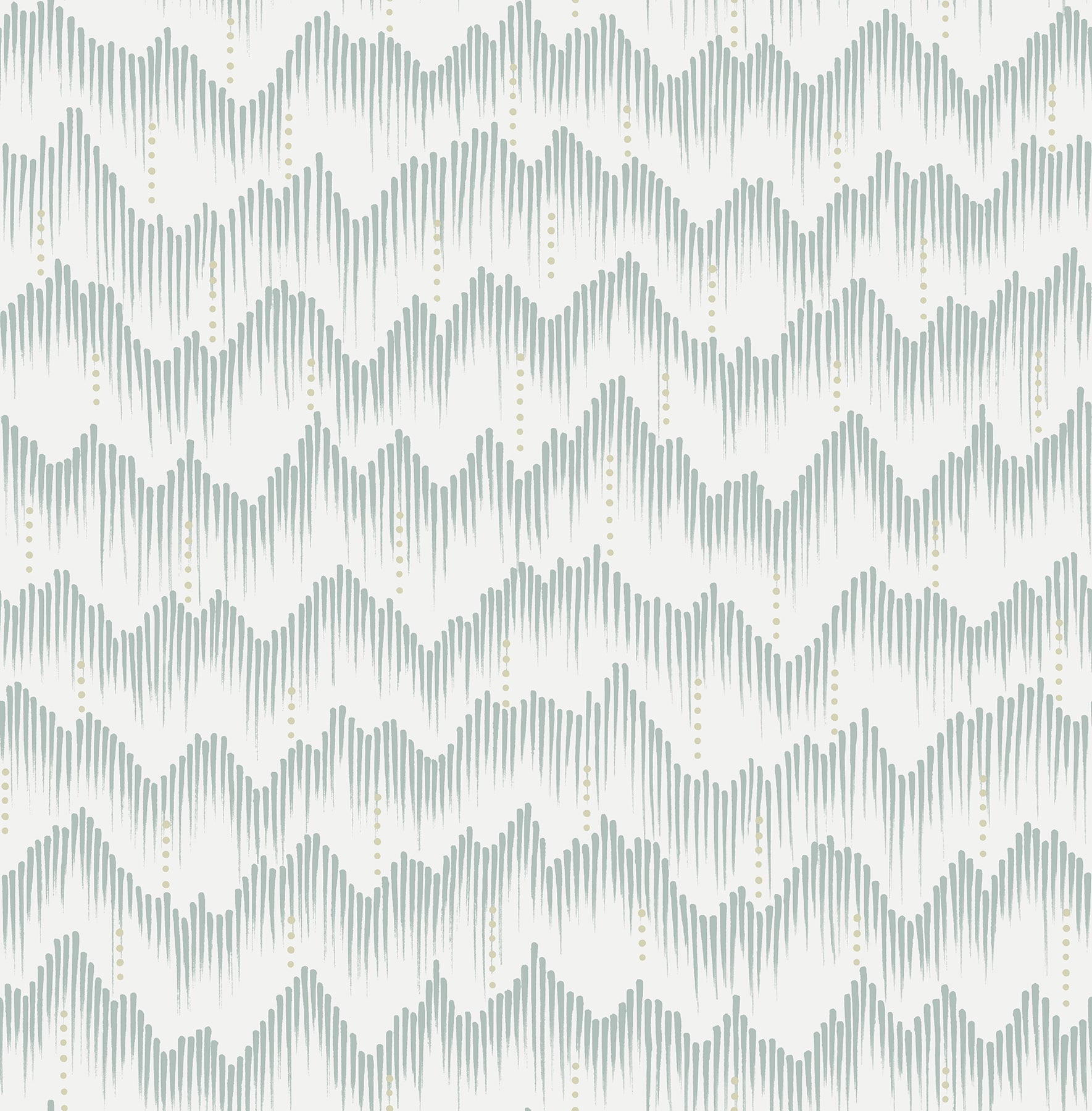 Holmby Seafoam Brushstroke Zigzag Non-Woven Wallpaper