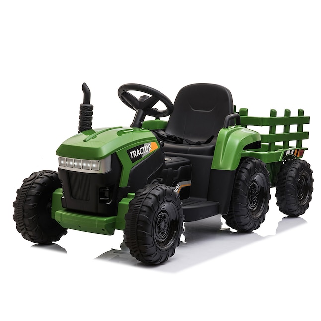 Jaxpety 12v Ride On Tractor And Trailer