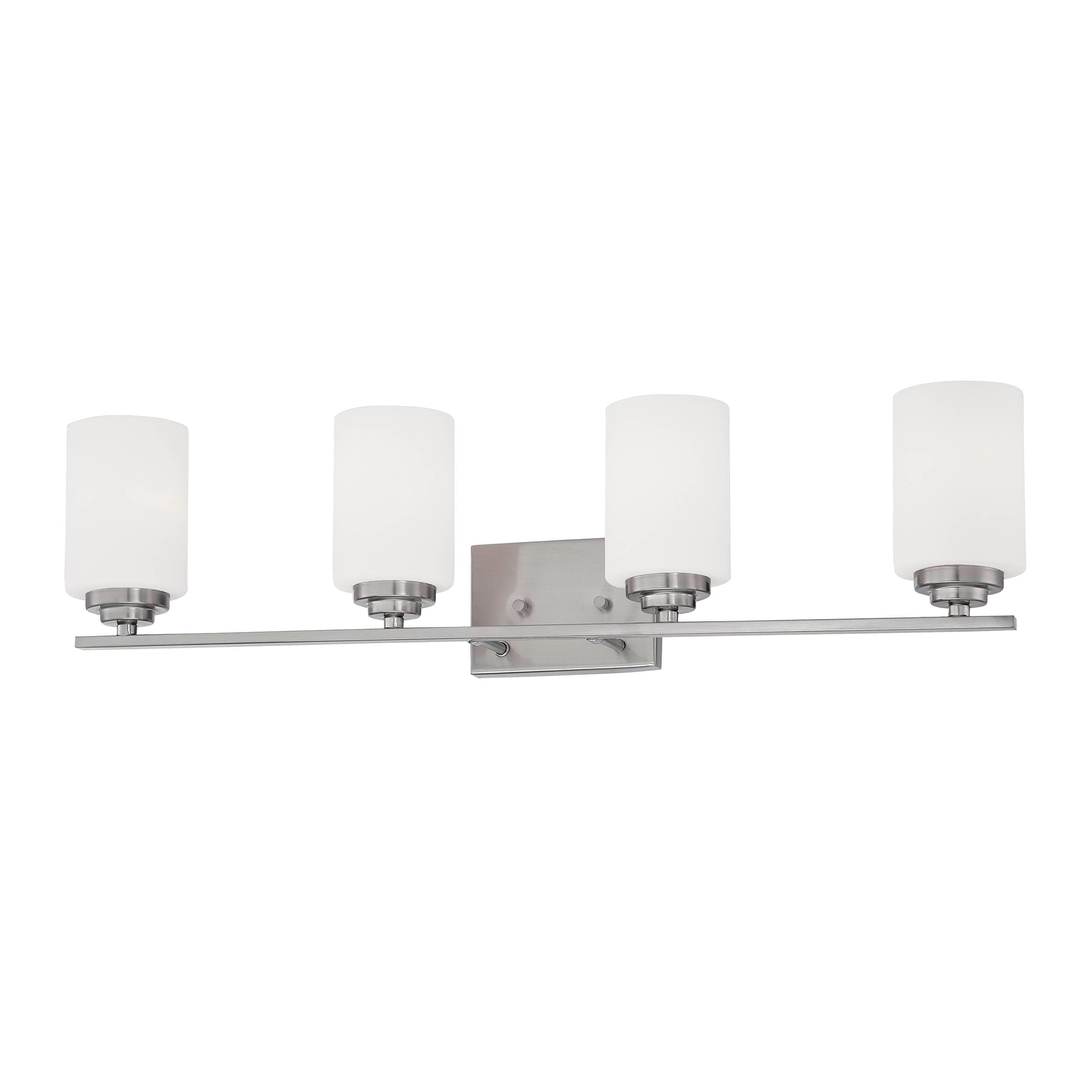 Millennium Lighting 3184-SN Durham 31.13-in 4 -Light Satin Nickel Transitional Vanity light